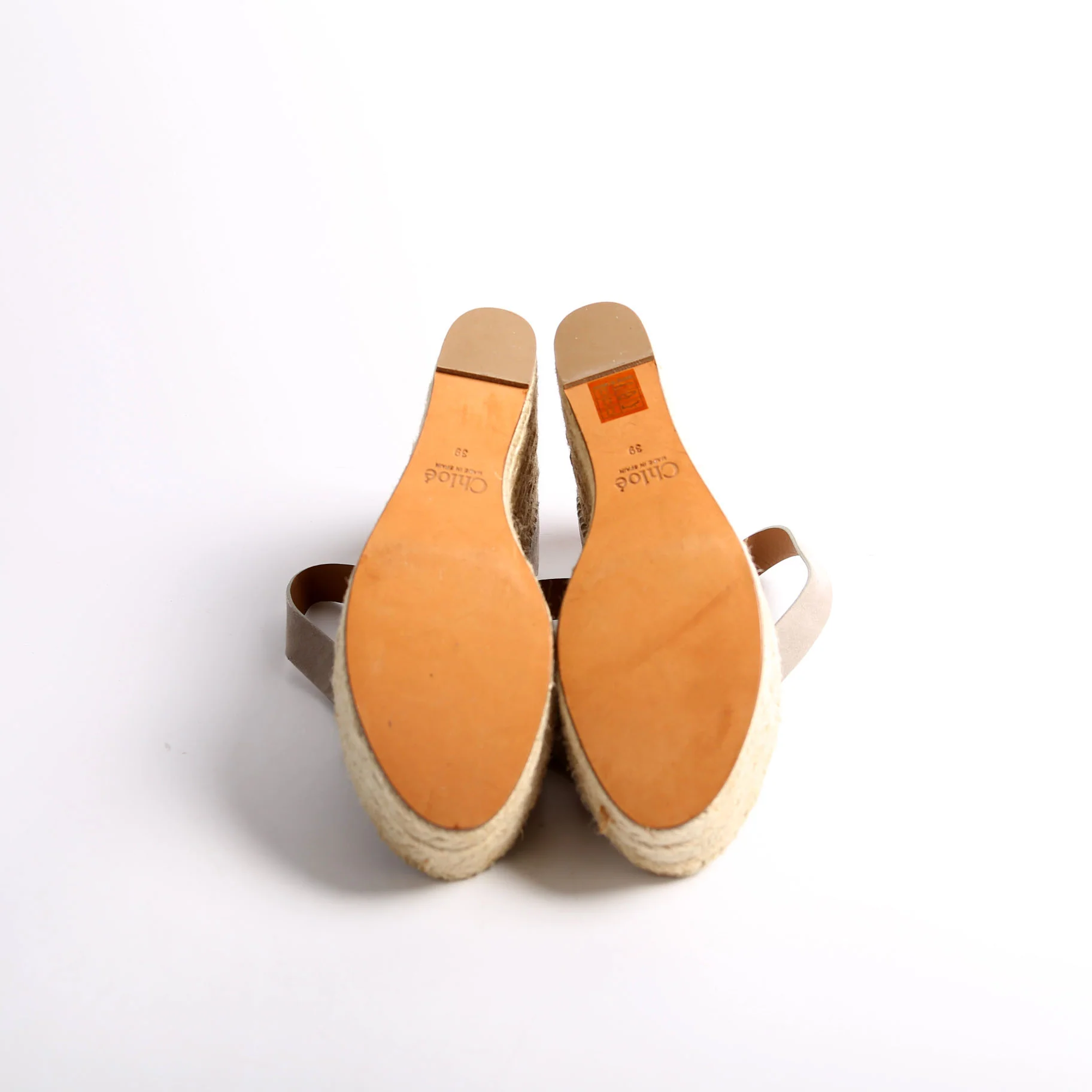 Lauren Scalloped Espadrille Wedges Size 39 - Image 7