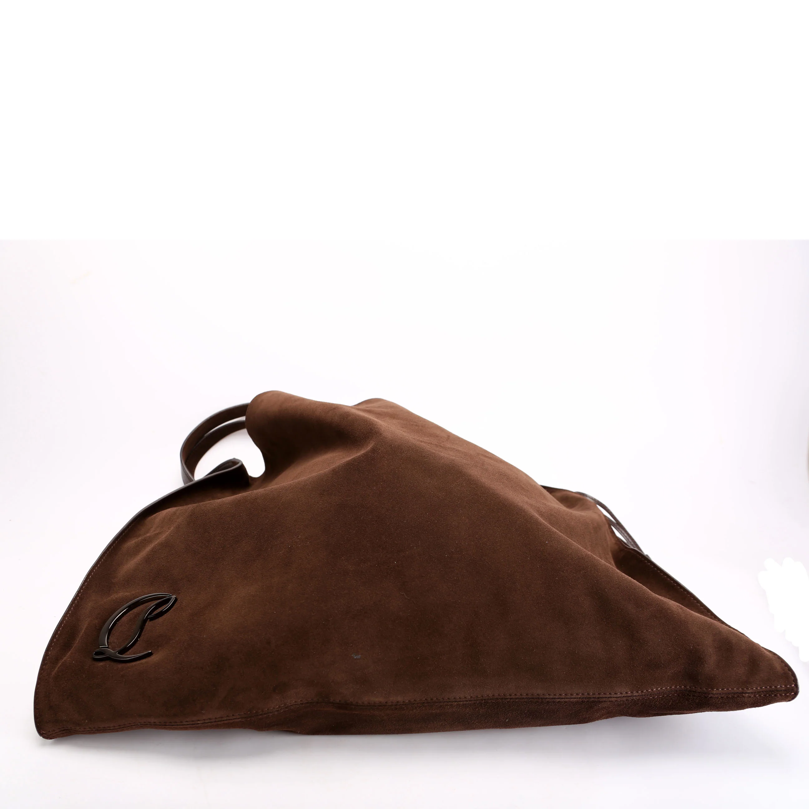 Le 54 Suede Drawstring Tote Brown - Image 4