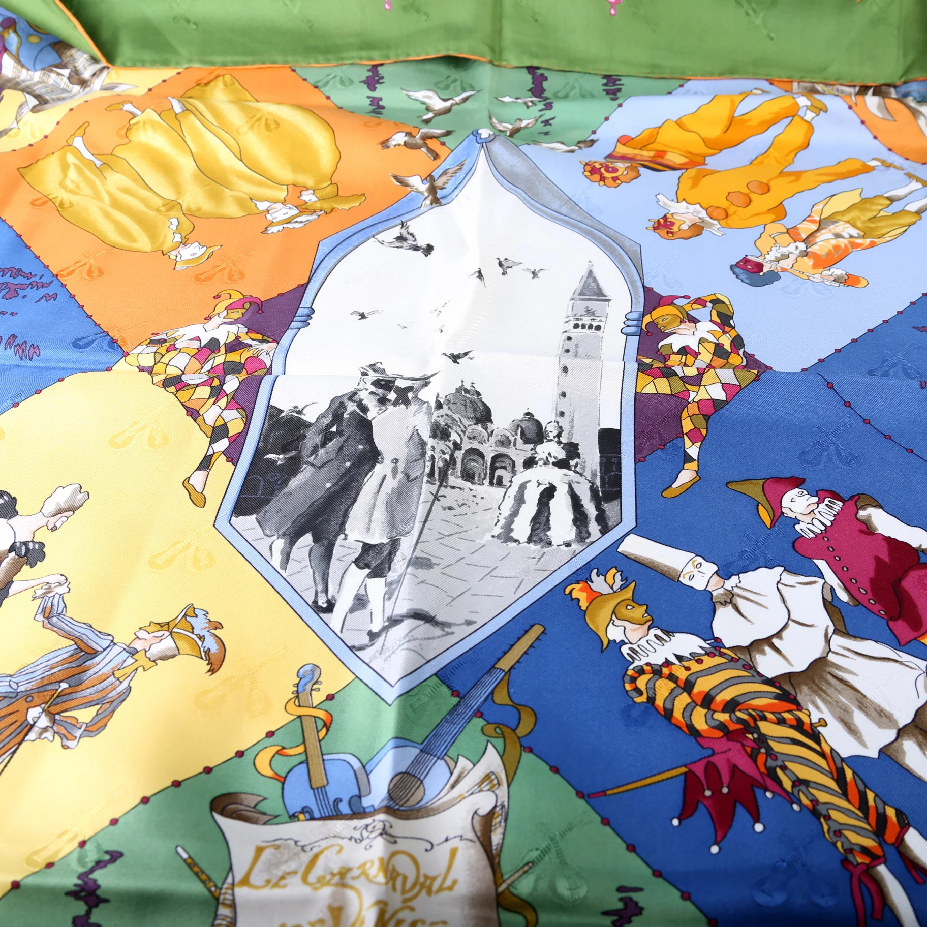 Le Carnaval De Venise Silk 90CM Scarf - Image 5