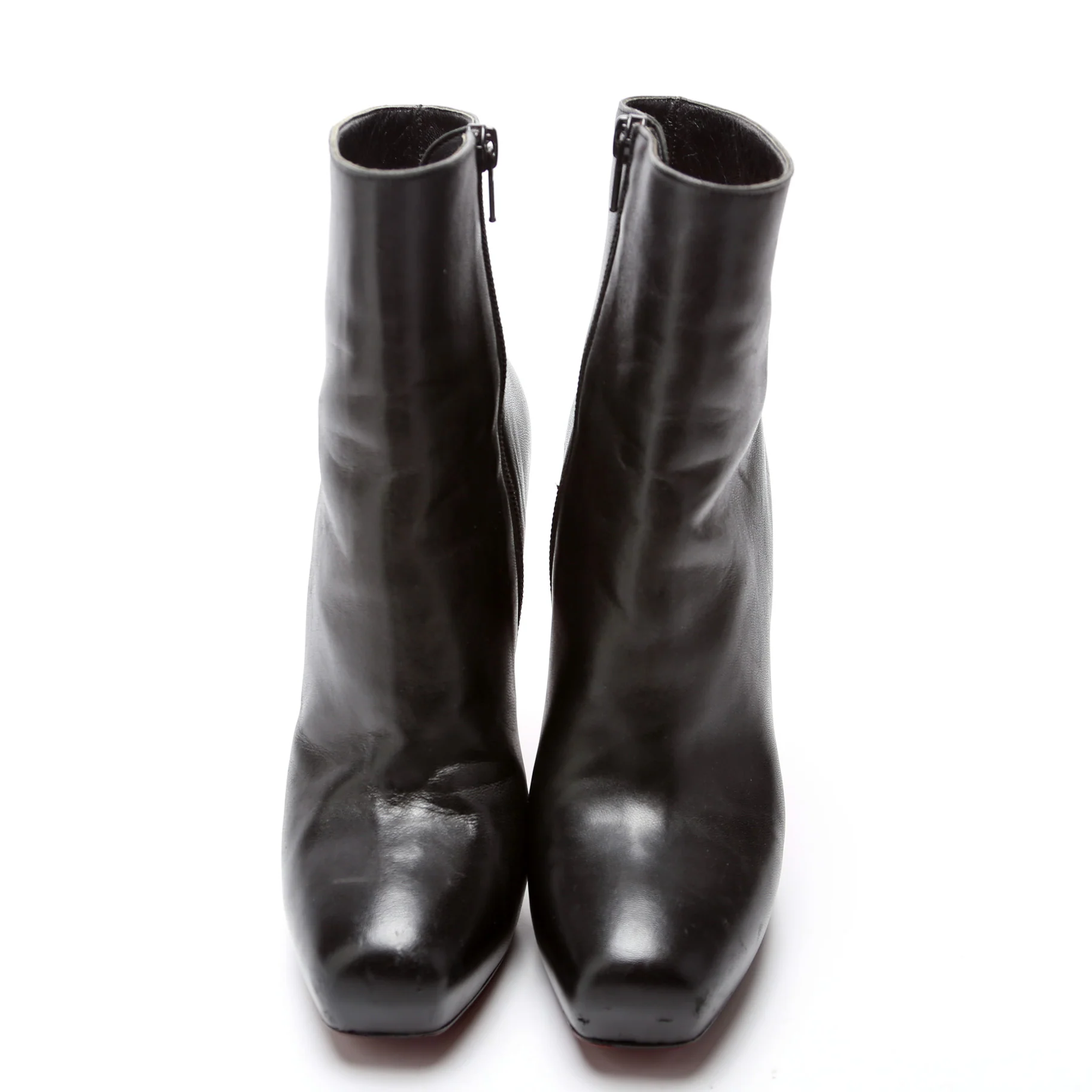 Leather Ankle Booties Size 38 - Image 2