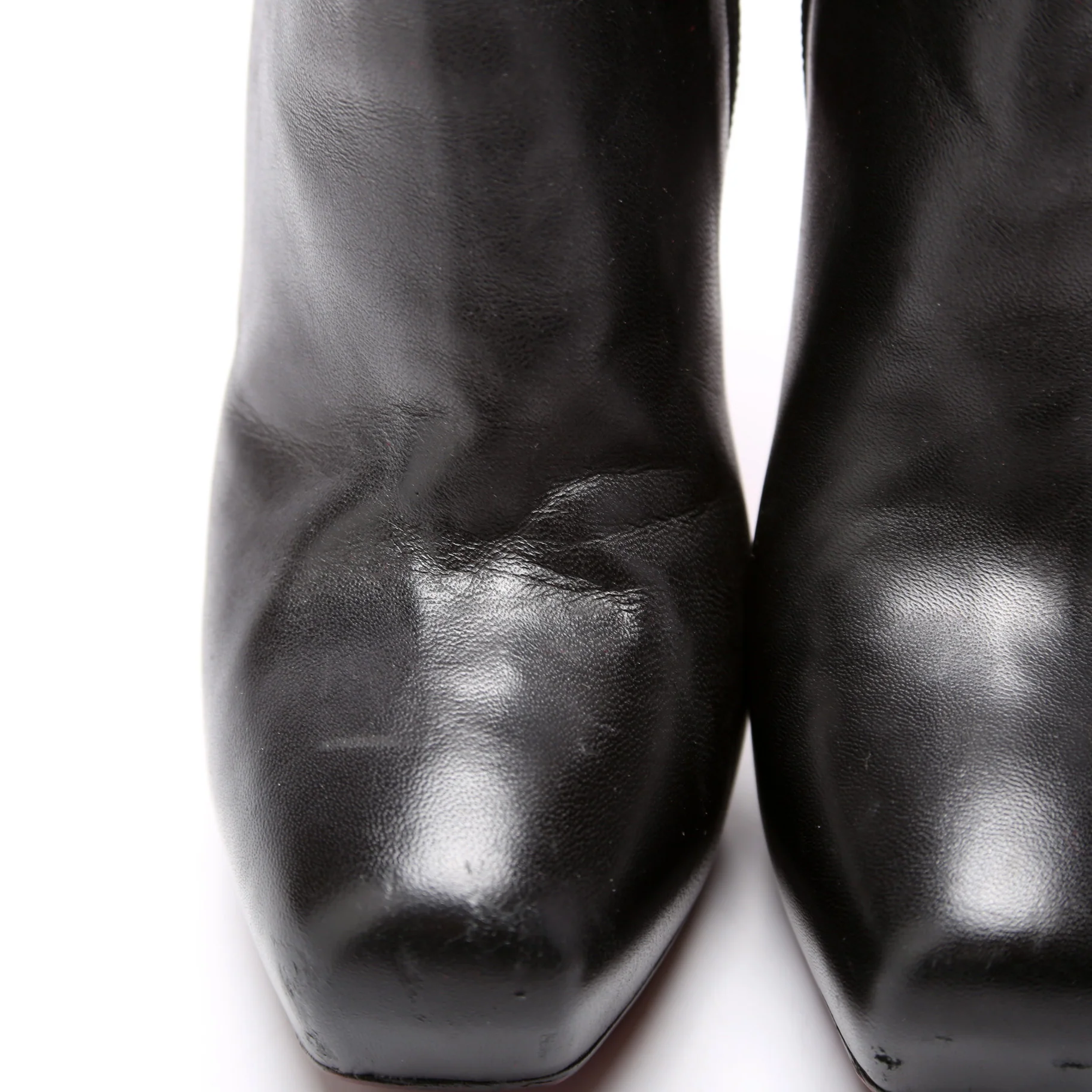 Leather Ankle Booties Size 38 - Image 3
