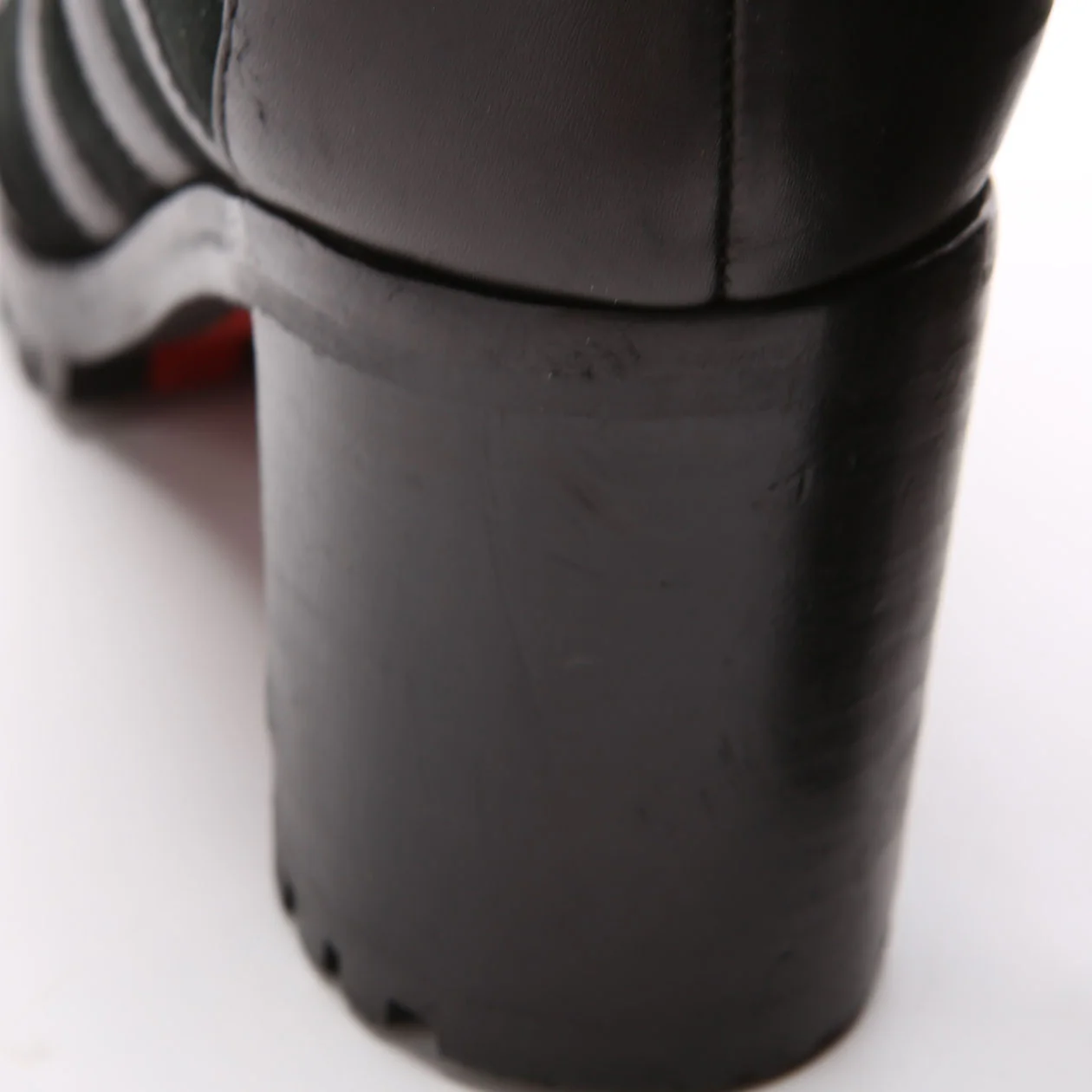Leather Combat Boots Size 39 - Image 7