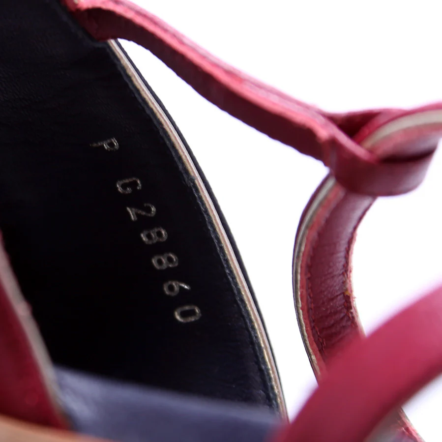 Leather Flat Sandals Size 39.5 - Image 5