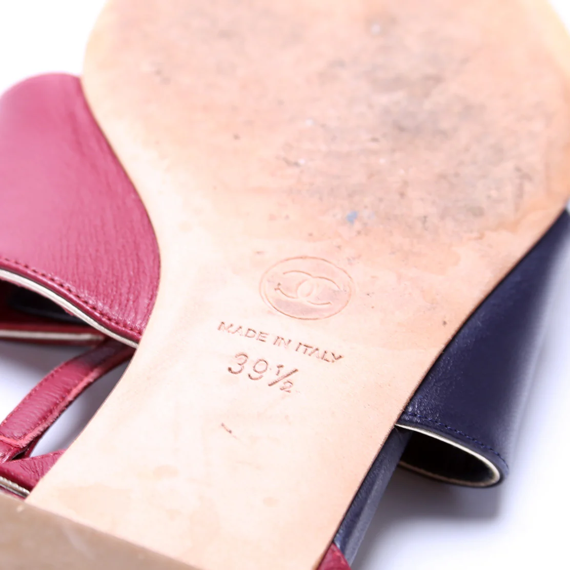 Leather Flat Sandals Size 39.5 - Image 7