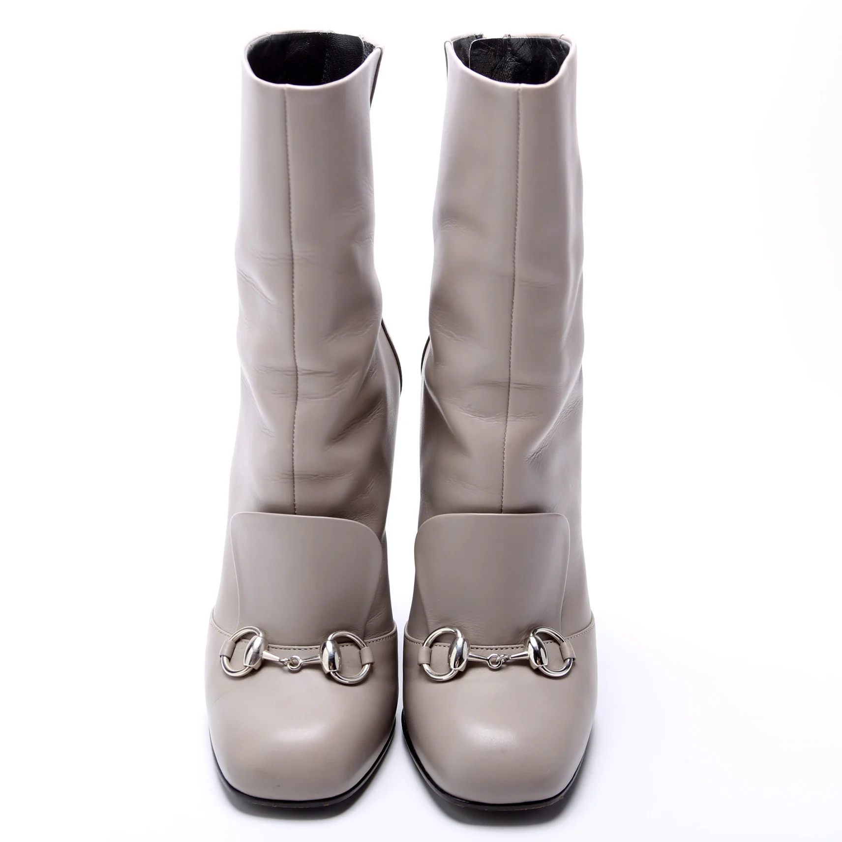 Leather Horsebit Booties Size 37.5 - Image 2