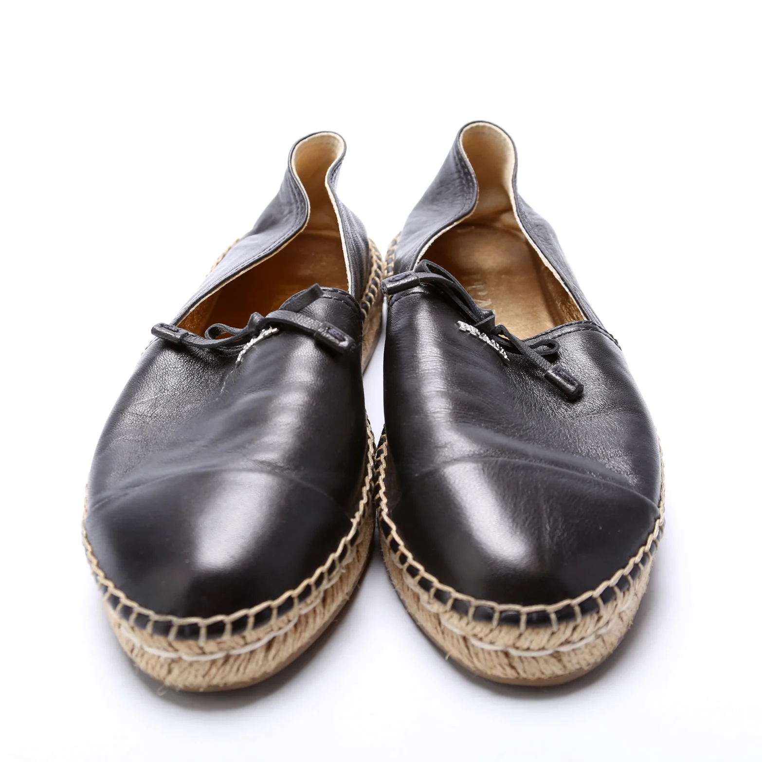 Leather Logo Espadrilles Size 38 - Image 2
