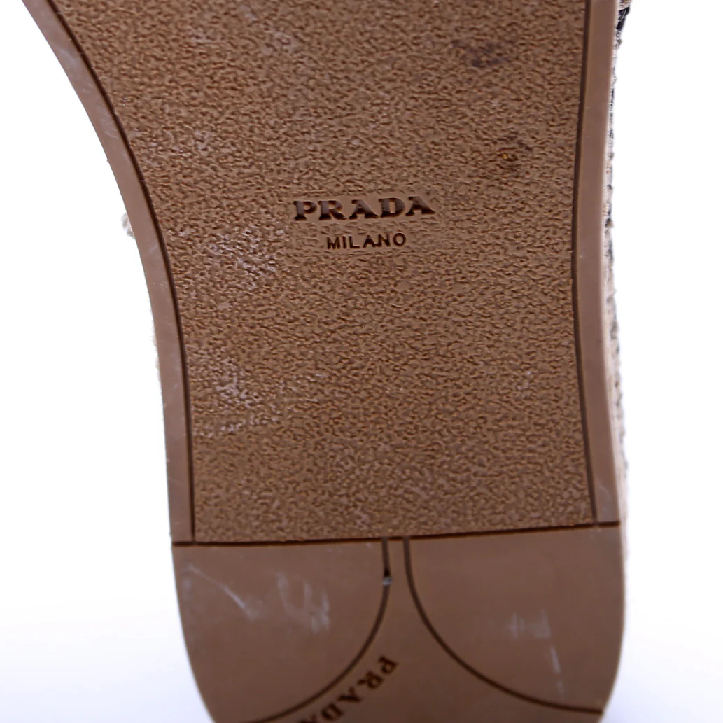 Leather Logo Espadrilles Size 38 - Image 7