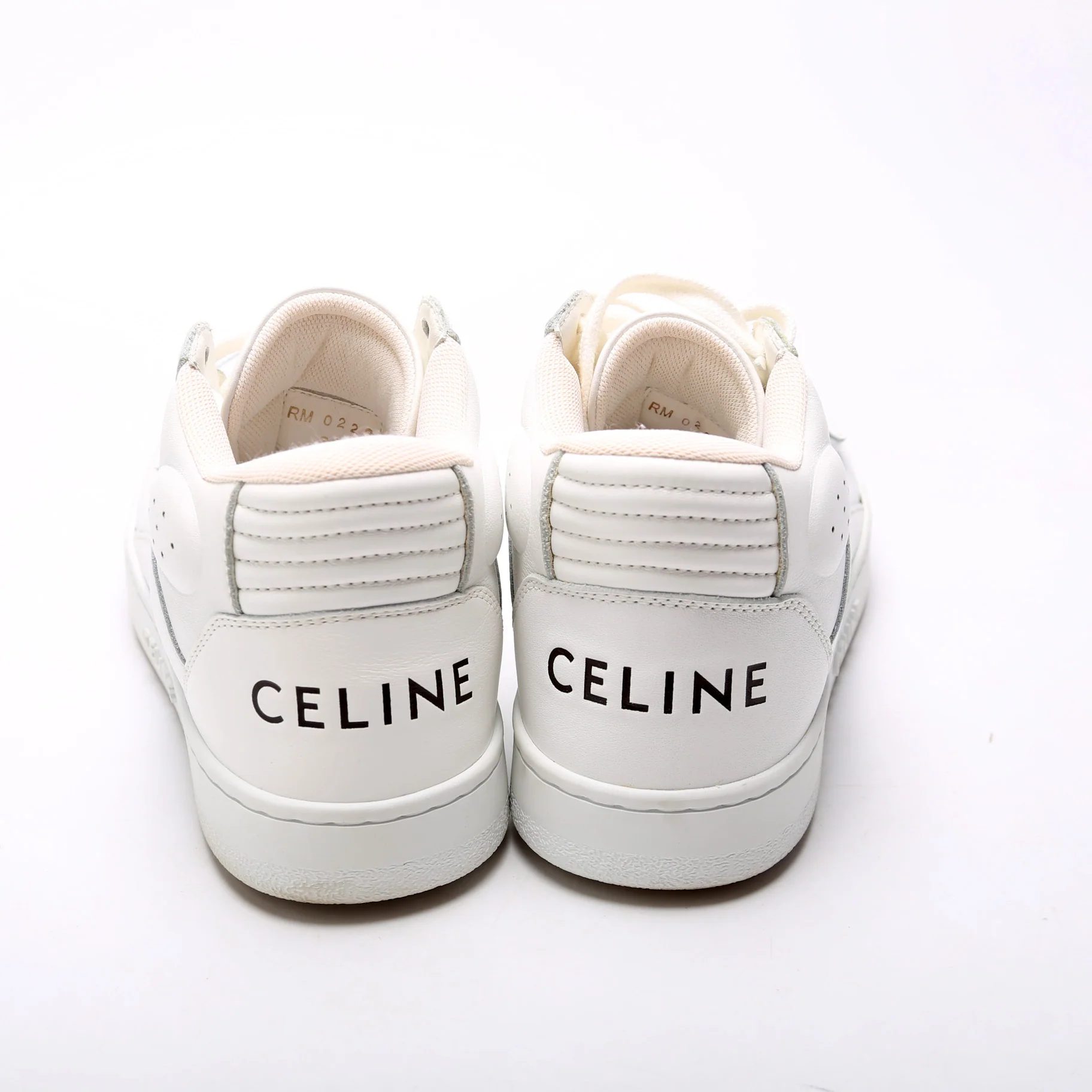Leather Logo Sneakers Size 36 - Image 4