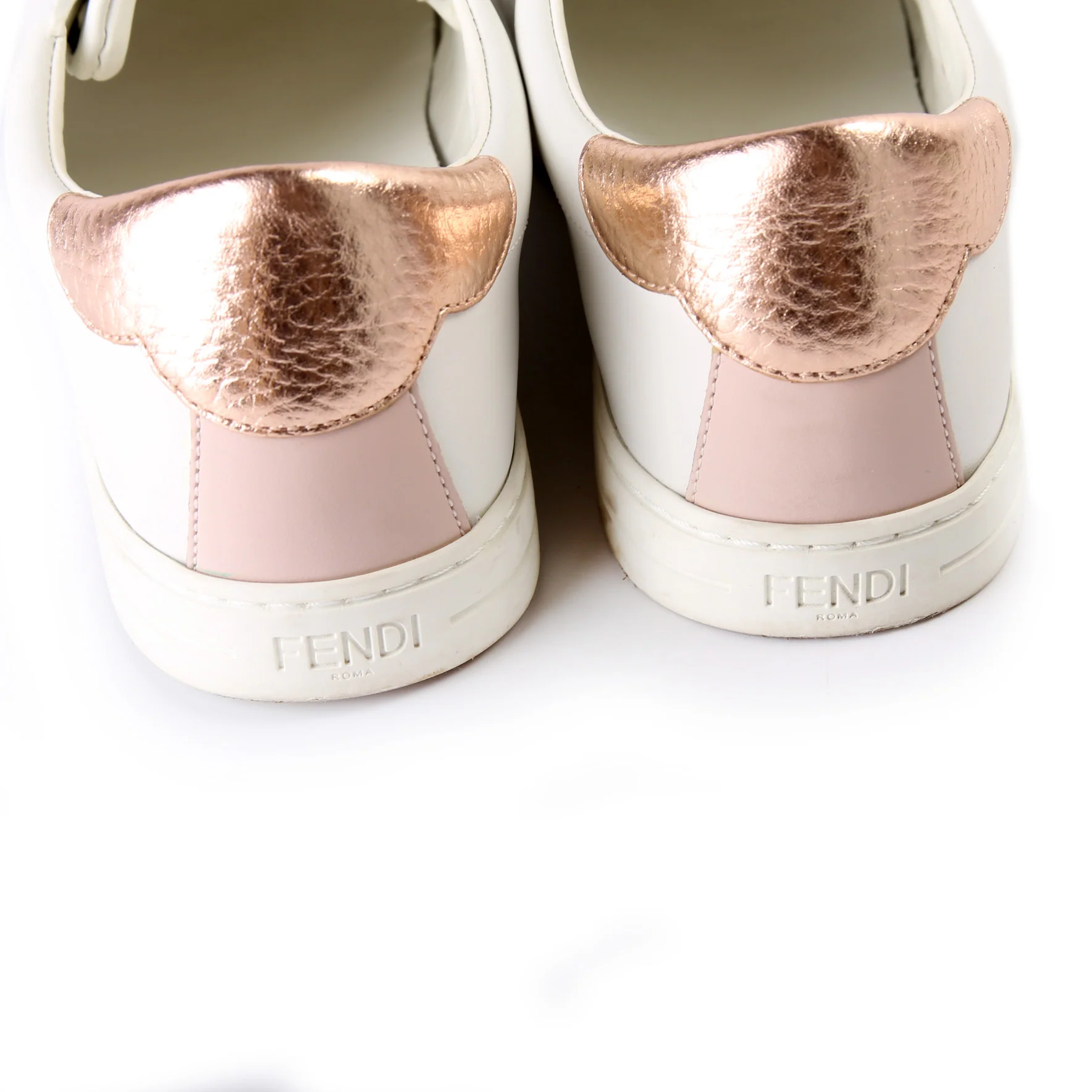 Leather Logo Sneakers Size 37.5 - Image 10