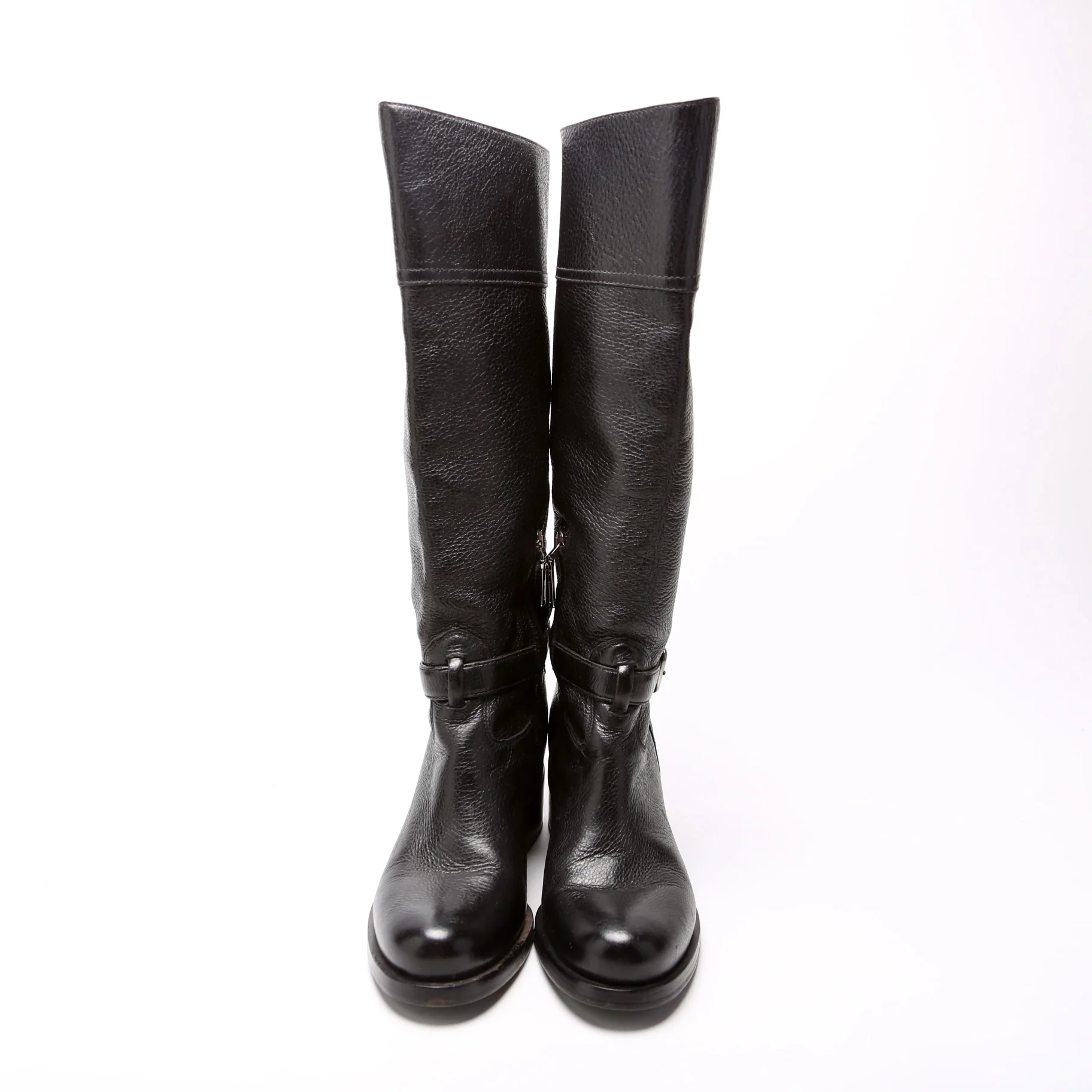 Leather Riding Boots Size 37 - Image 2