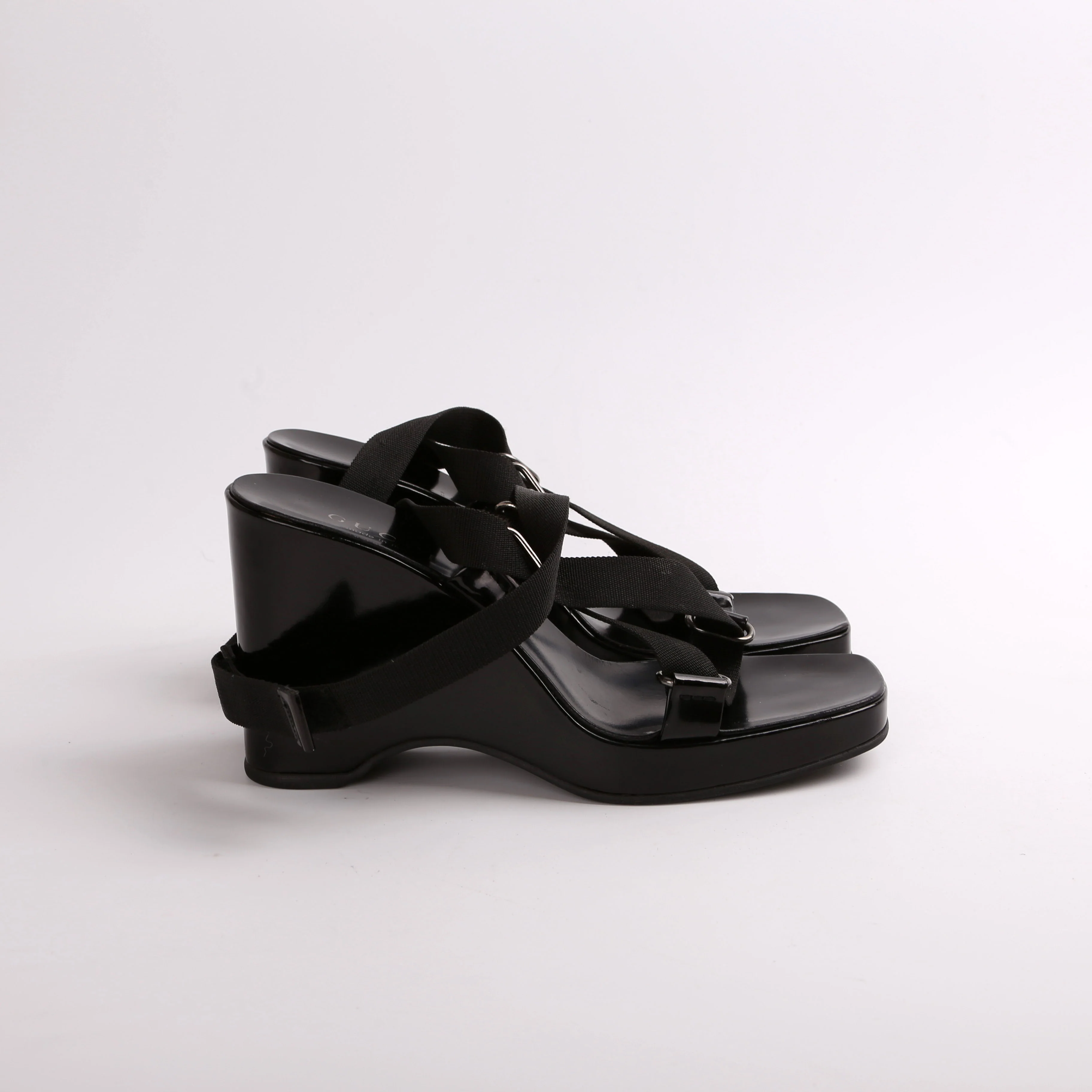 Leather Sandal Wedges Size 38.5 - Image 3