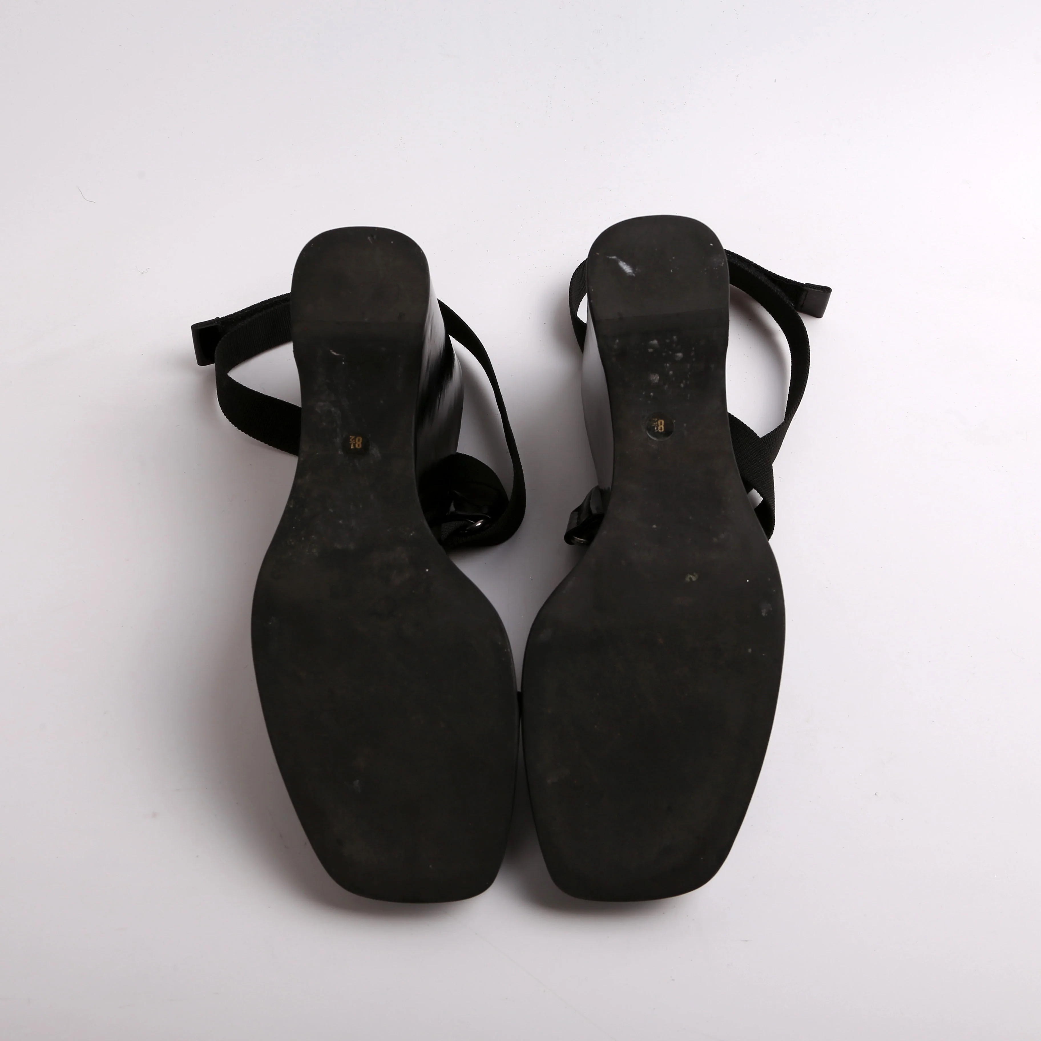 Leather Sandal Wedges Size 38.5 - Image 8