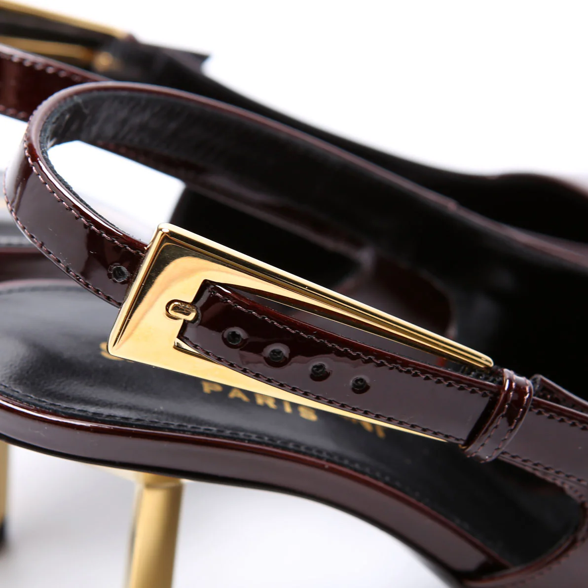 Lee 75 Slingback Pumps Size 37 Burgundy - Image 5