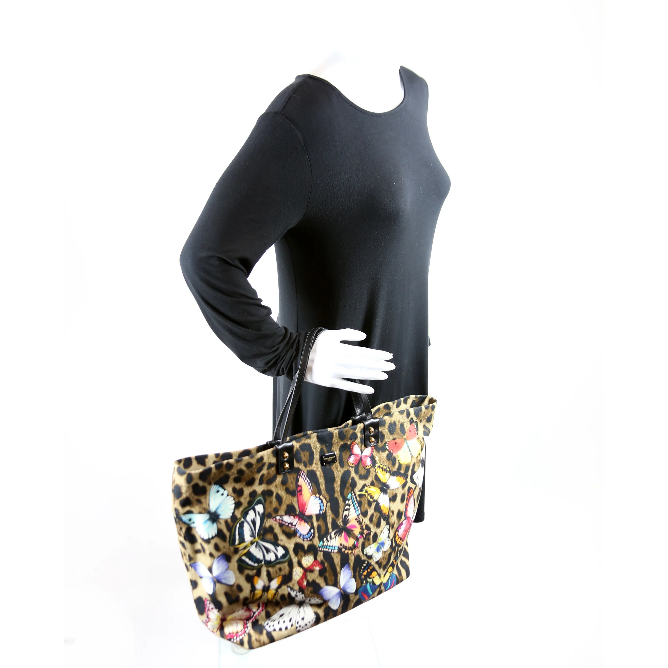 Leopard Butterfly Canvas Tote - Image 9