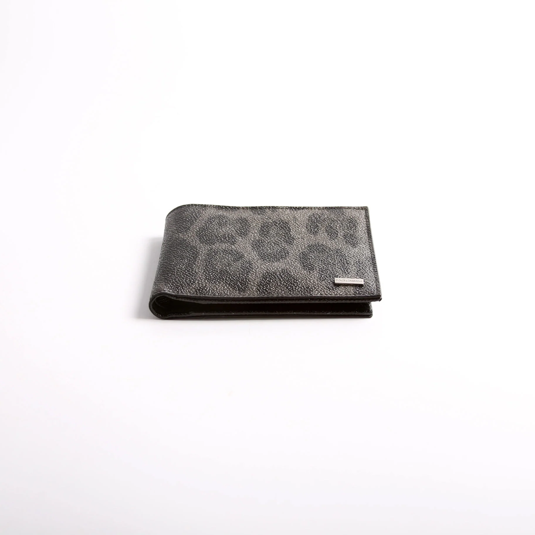 Leopard Print Leather Bifold Wallet - Image 3