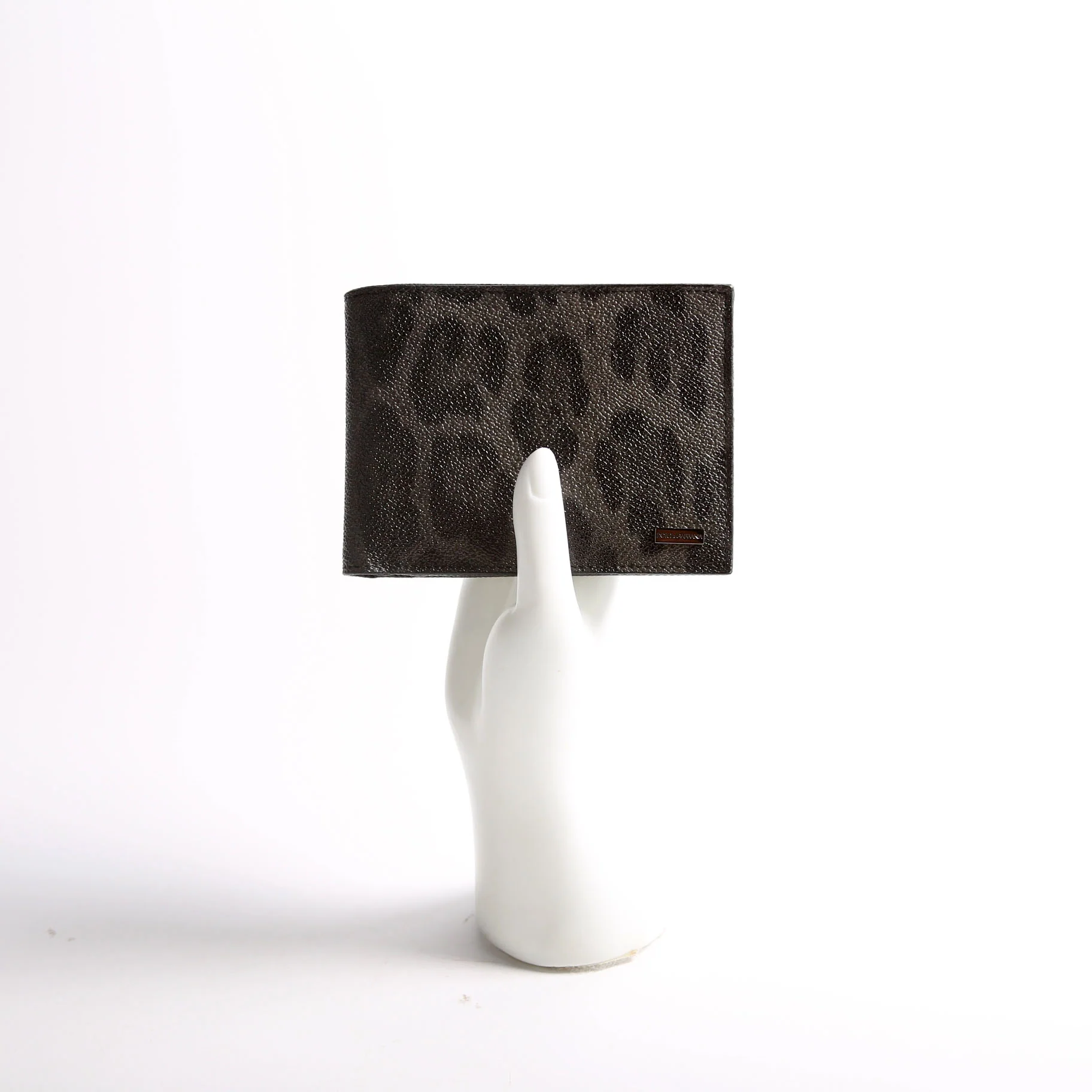 Leopard Print Leather Bifold Wallet - Image 7
