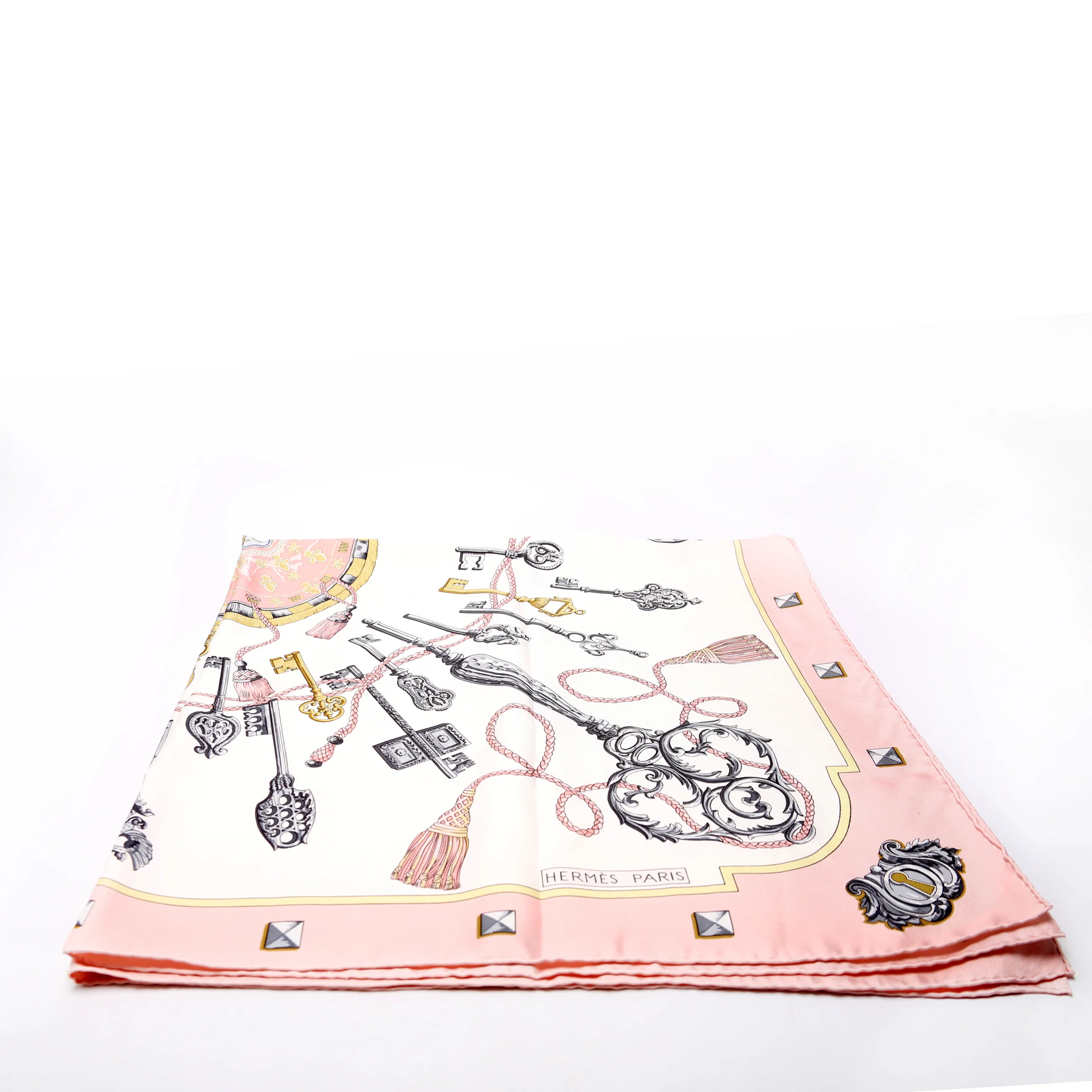 Les Cles 90CM Silk Scarf - Image 3