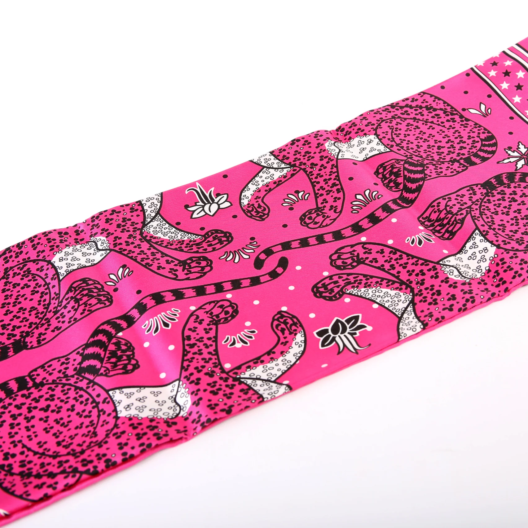 'Les Leopards' Silk 55 Scarf - Image 3