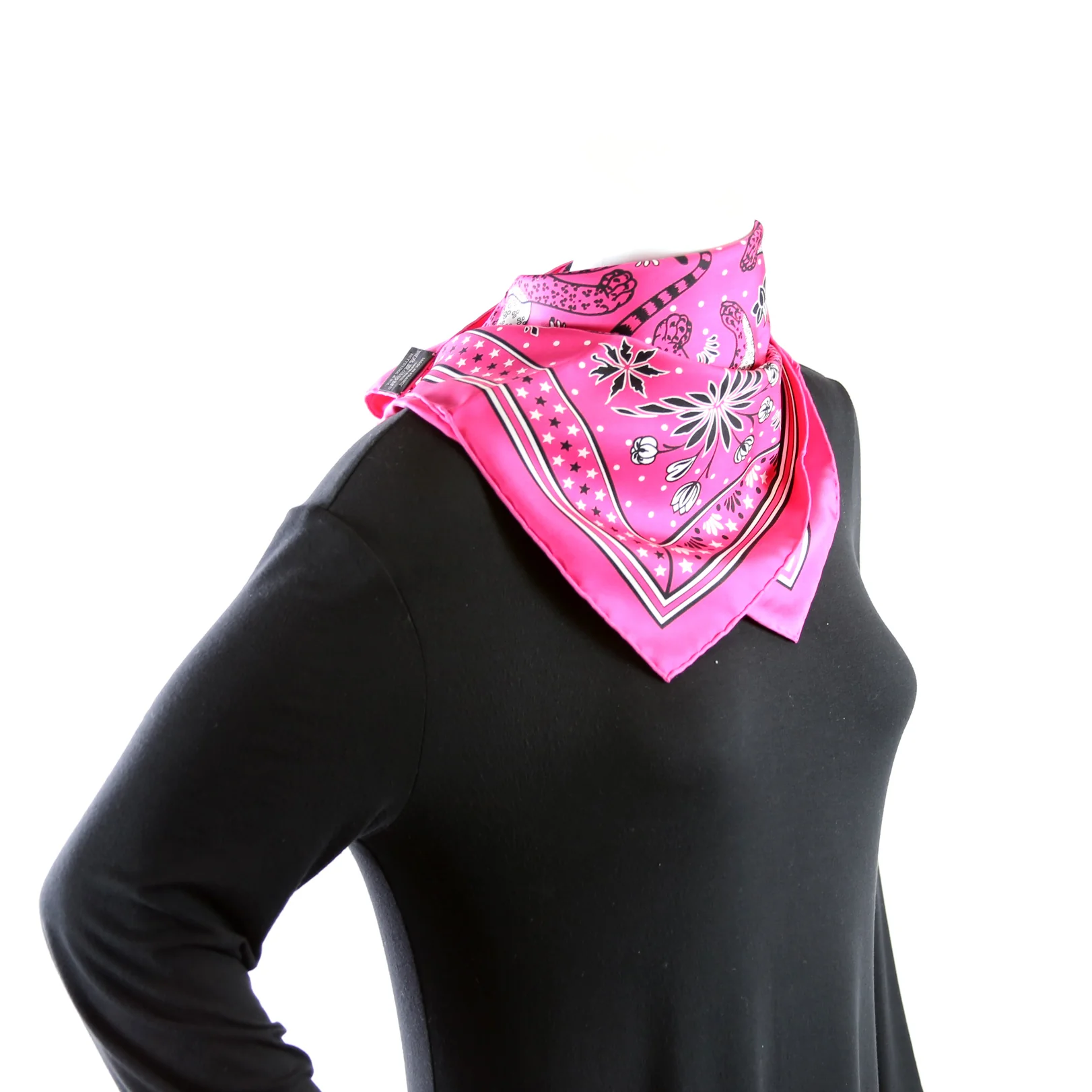 'Les Leopards' Silk 55 Scarf - Image 6