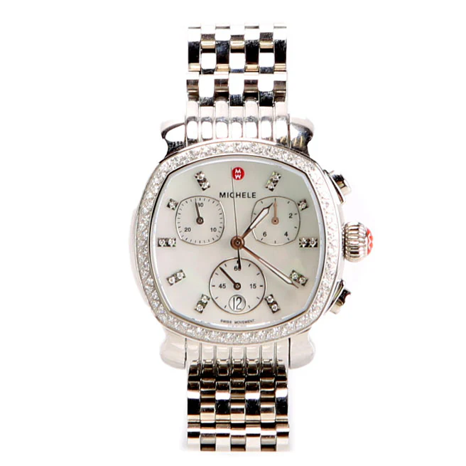 Lilou Mother Of Pearl Diamond Bezel