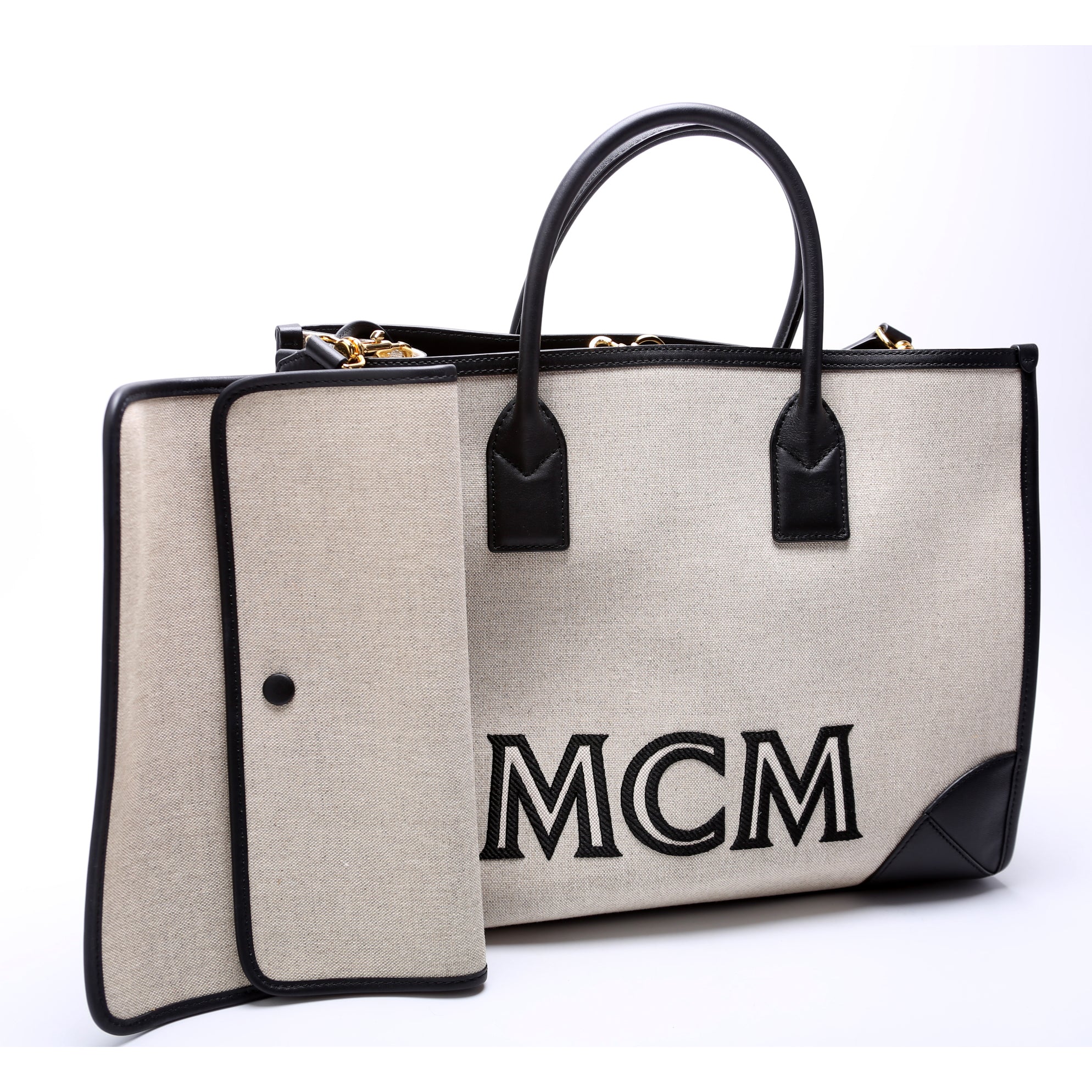 Linen Canvas Munchen Large Tote - Image 2