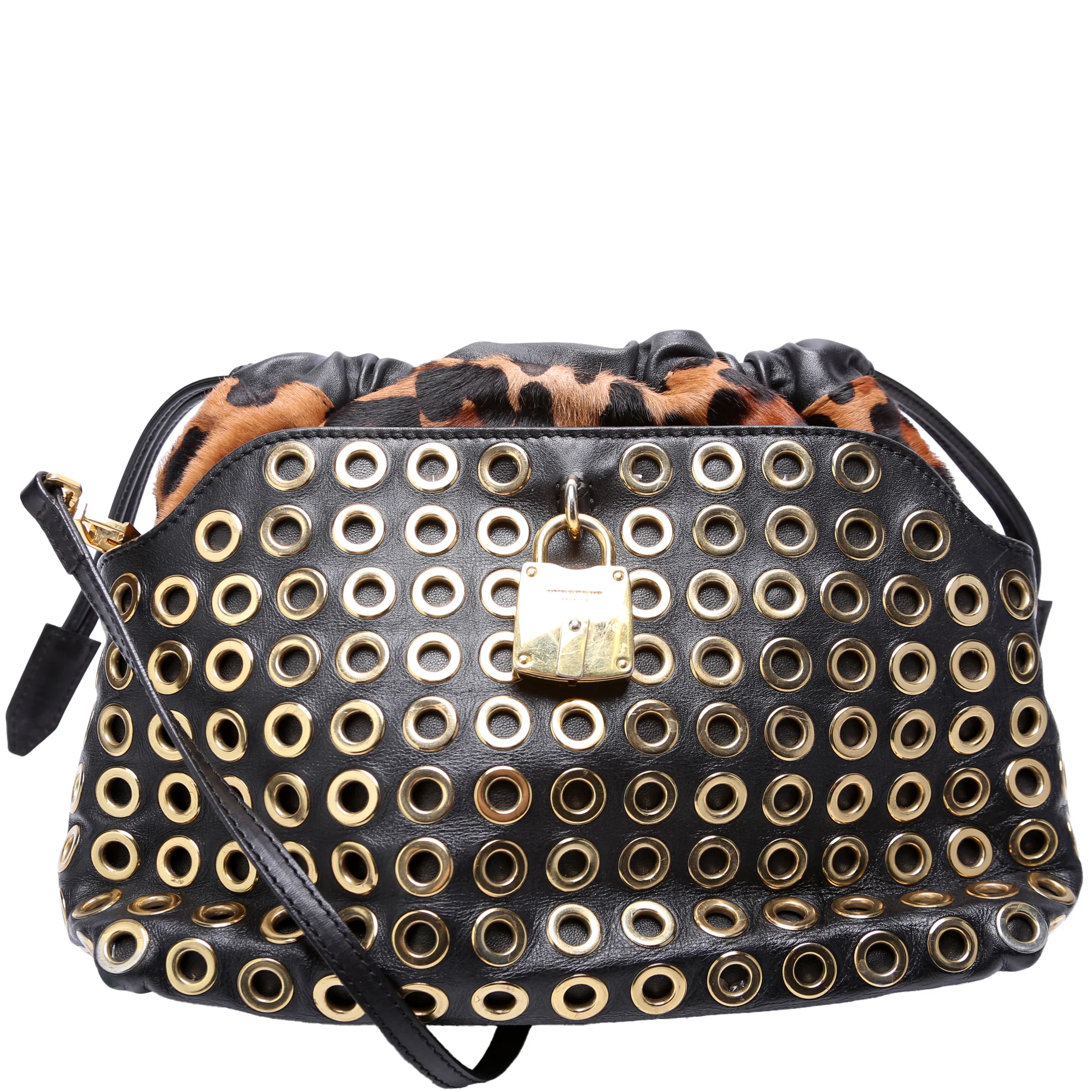 Little Crush Bag Grommet Leather/Ponyhair