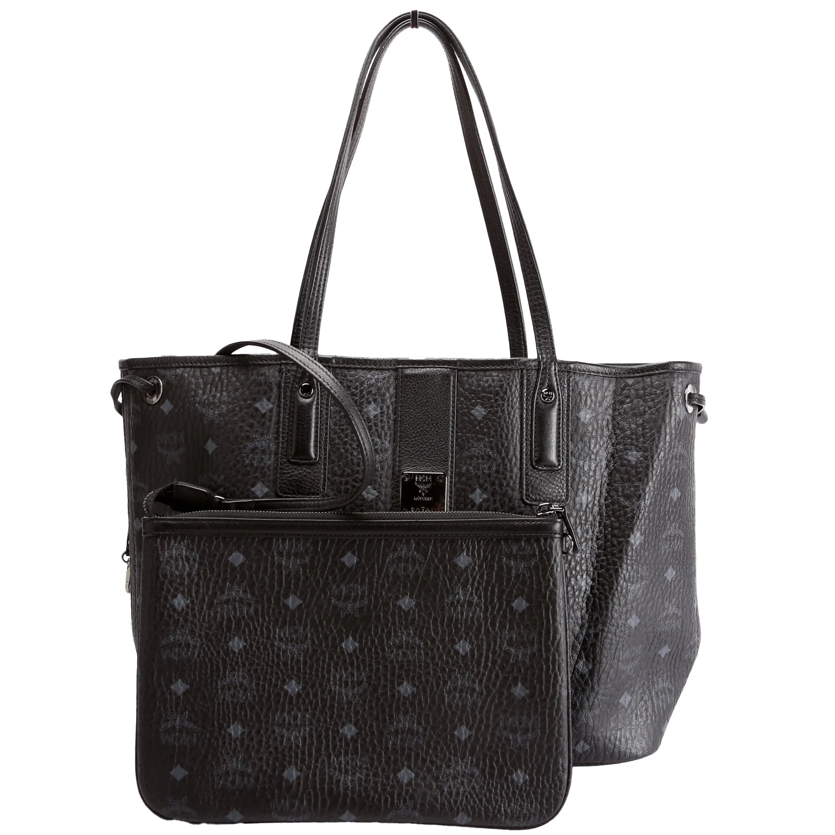 Liz Tote Reverse With Pouch Medium Black