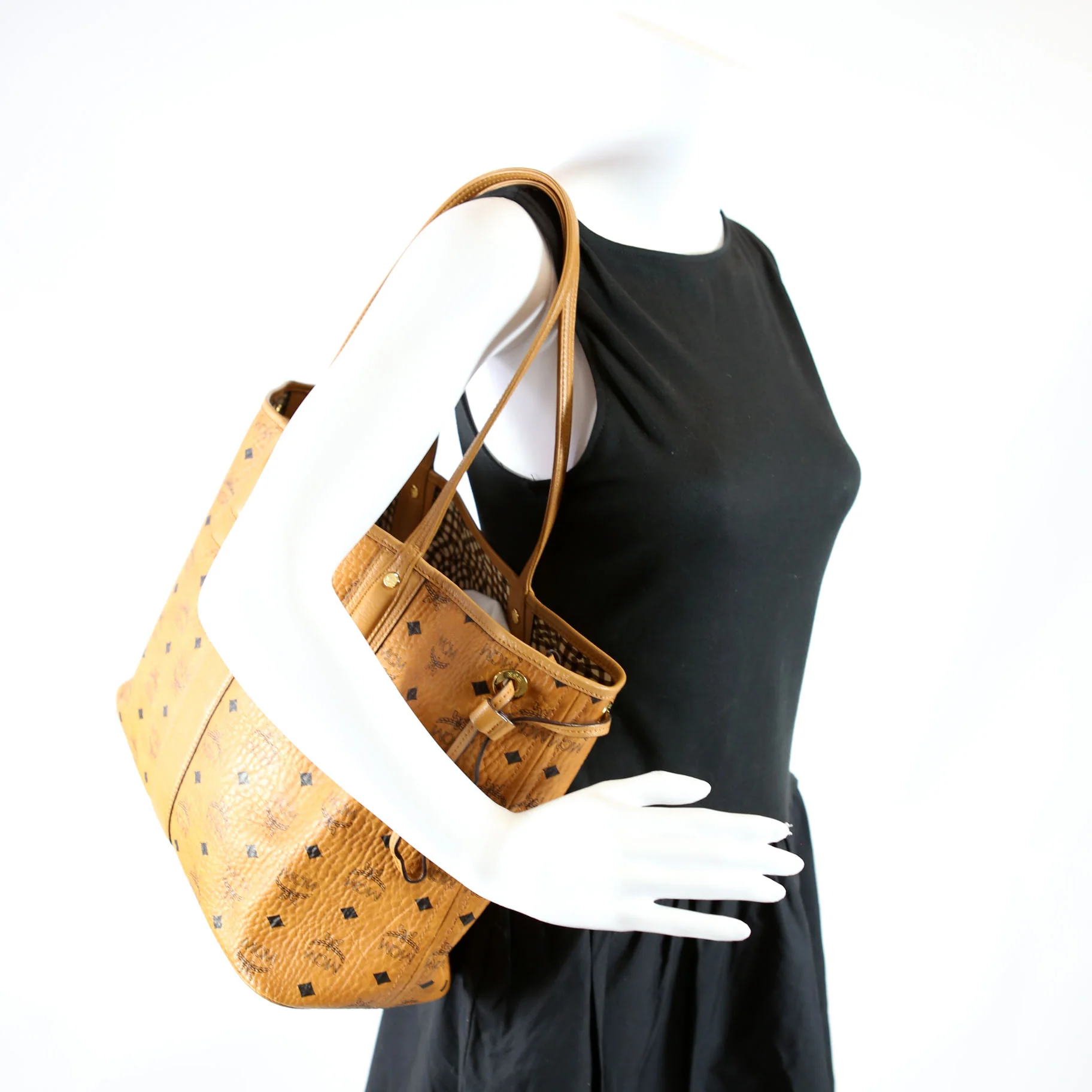 Liz Tote Reversible With Out Pouch Medium Brown/Black - Image 12