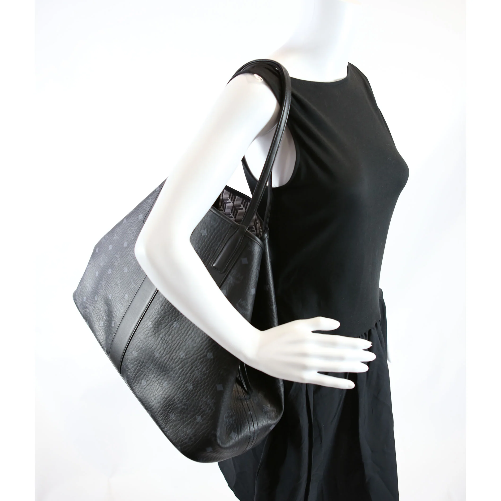 Liz Tote Without Pouch Large Black/Grey - Image 9