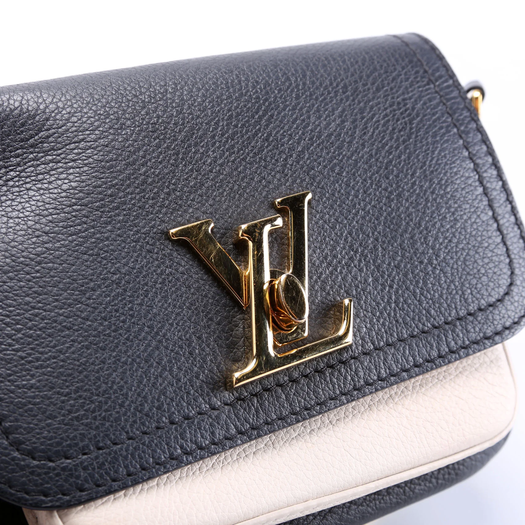 Lockme Tender Supple Calfskin Black/Cream - Image 8