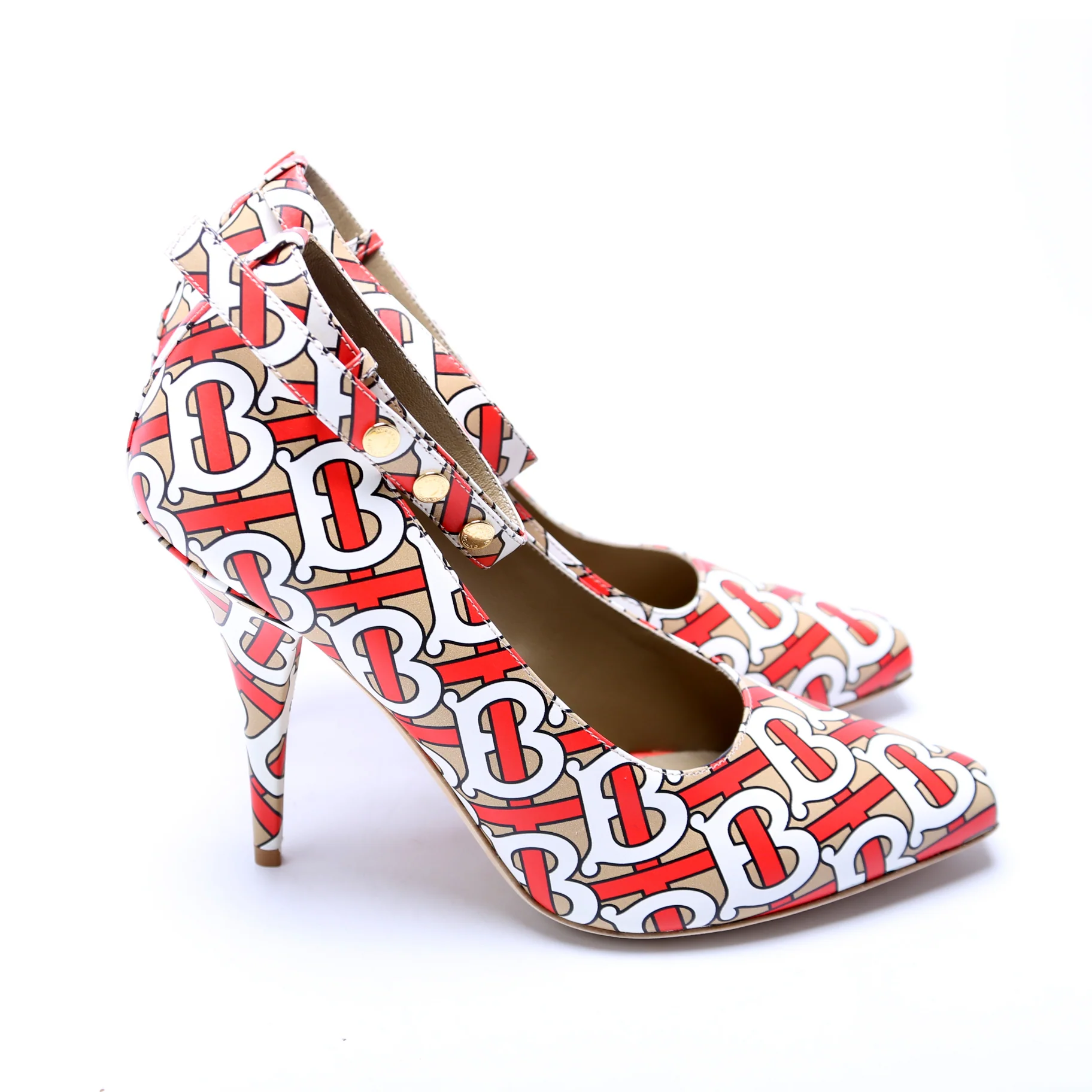 Logo Ankle Strap Pumps Size 38.5 - Image 3
