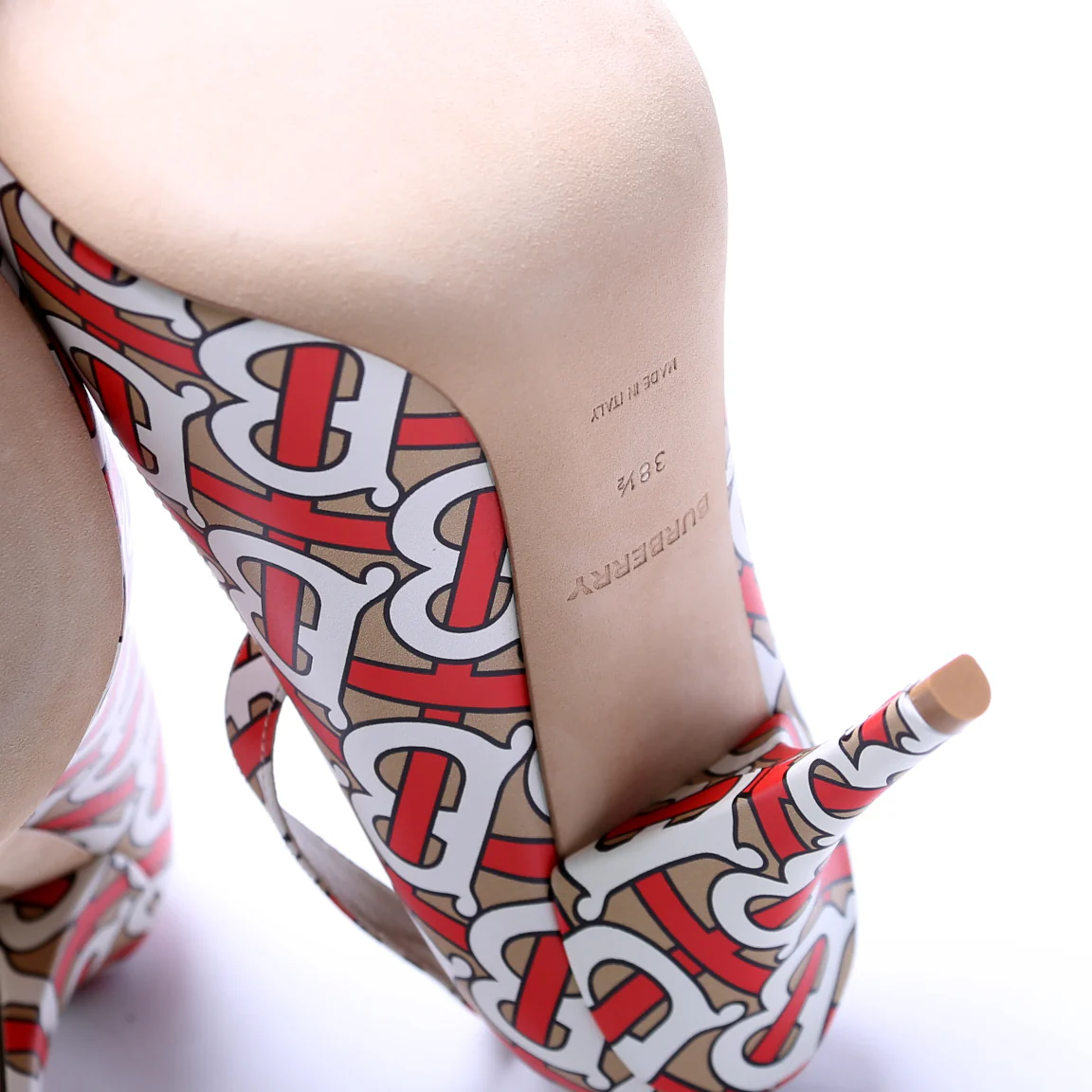 Logo Ankle Strap Pumps Size 38.5 - Image 7