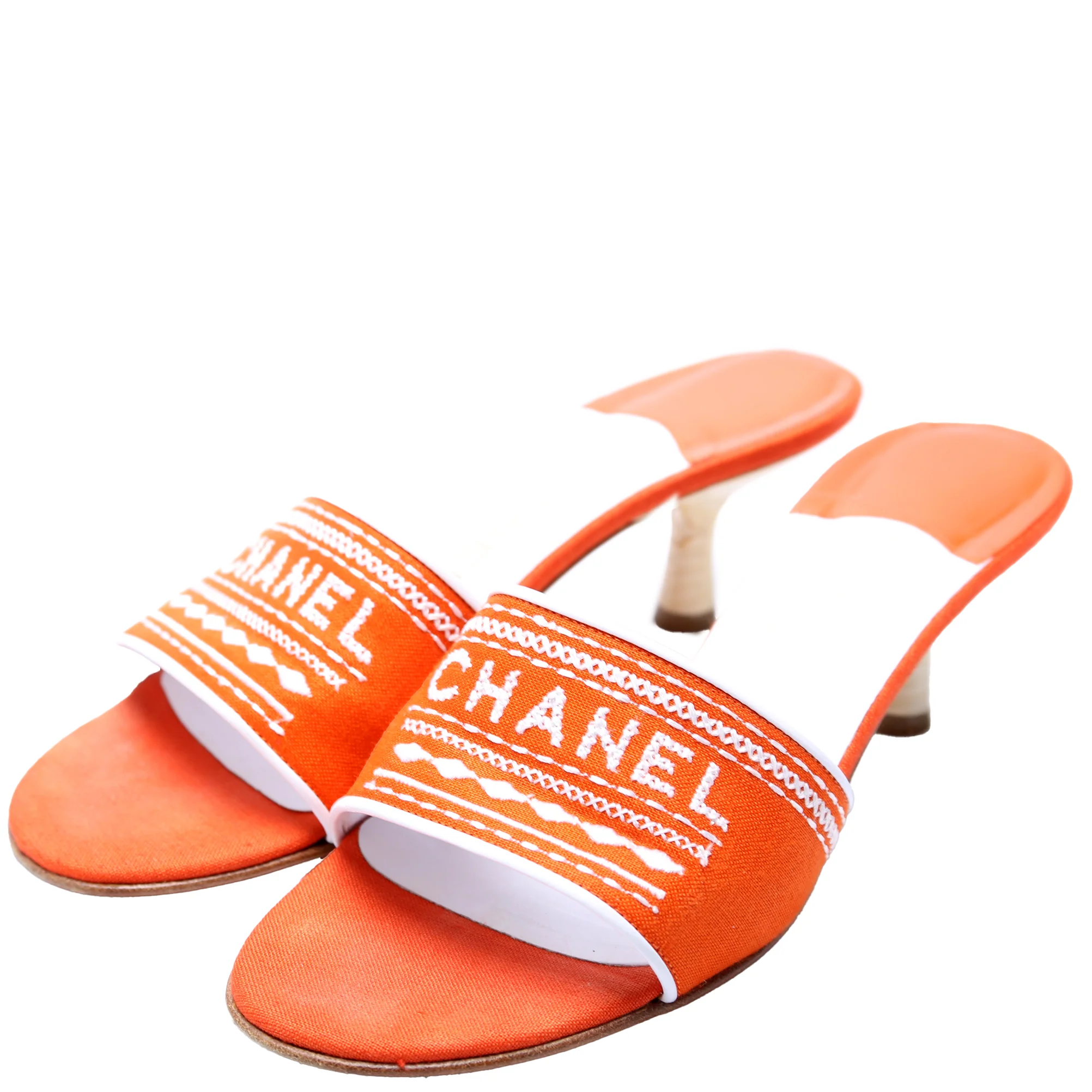 Logo Canvas Mules Size 37.5