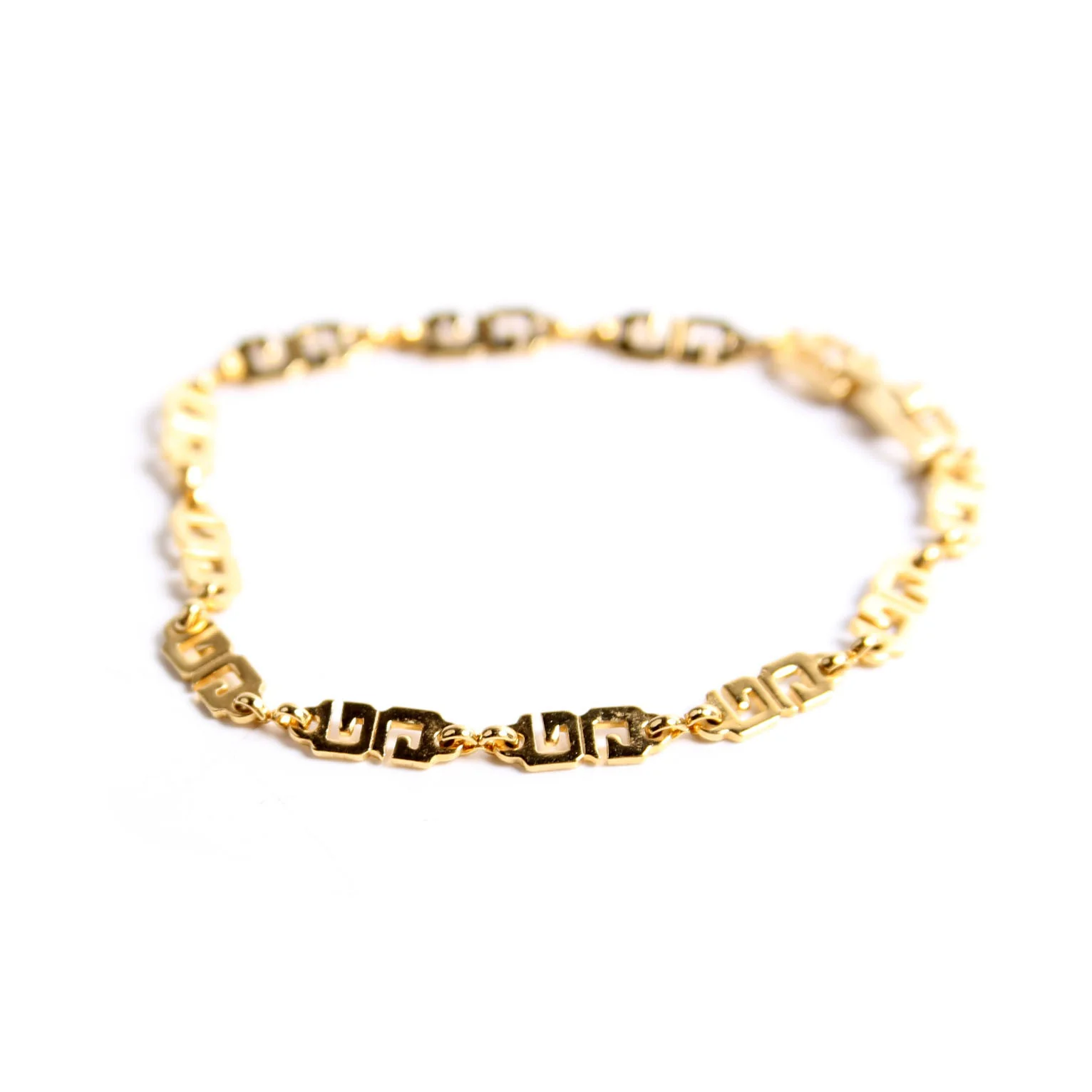 Logo Chain Link Bracelet Gold - Image 2
