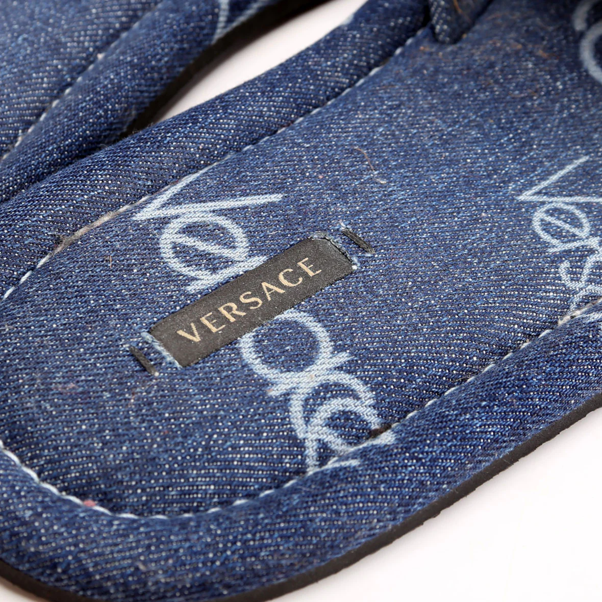 Logo Denim Slides Size 40 - Image 5