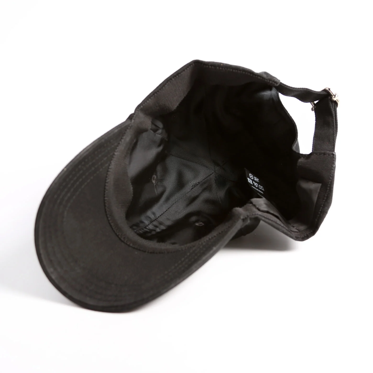 Logo Embroidered Hat Black/White - Image 5