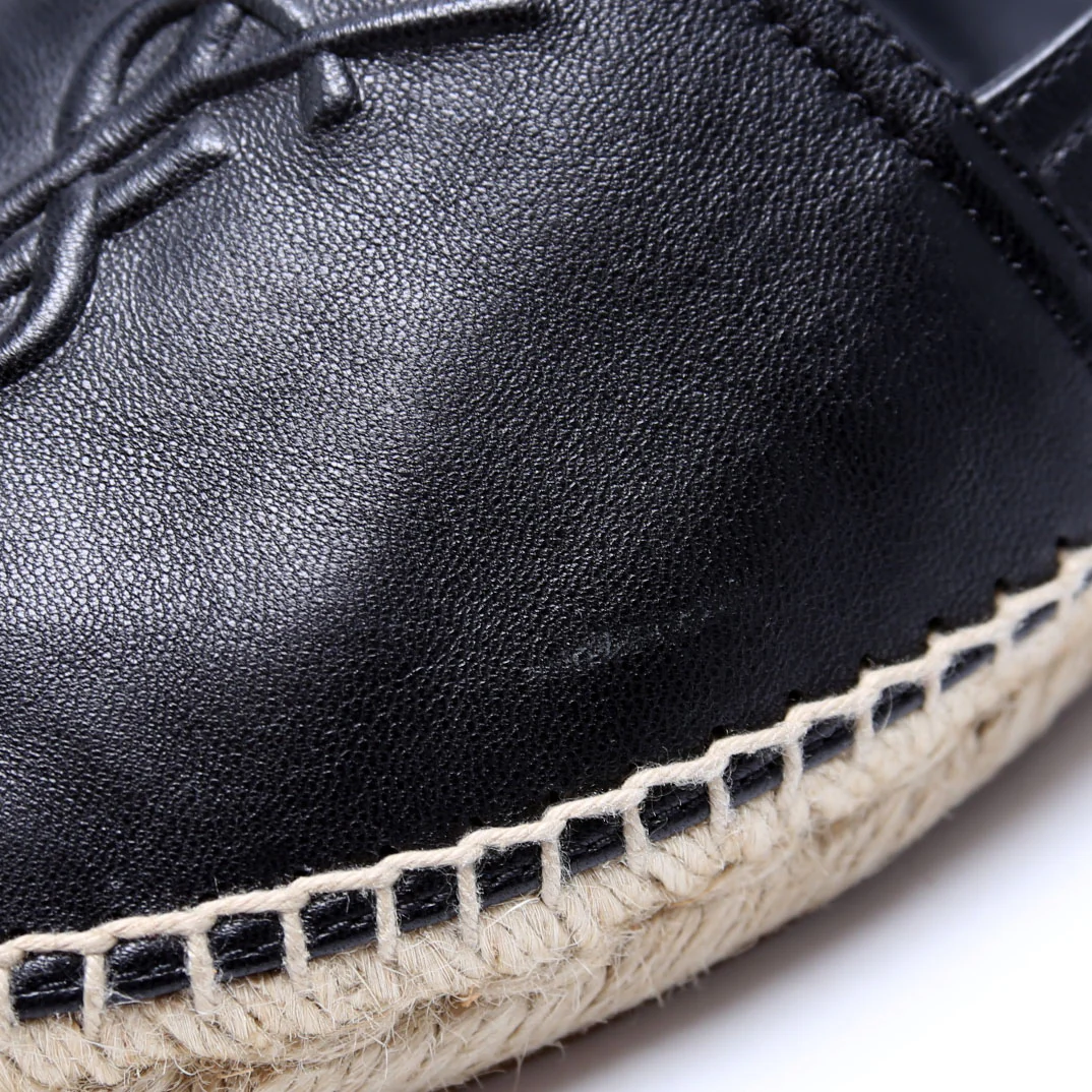 Logo Espadrilles Size 37.5 Black - Image 5
