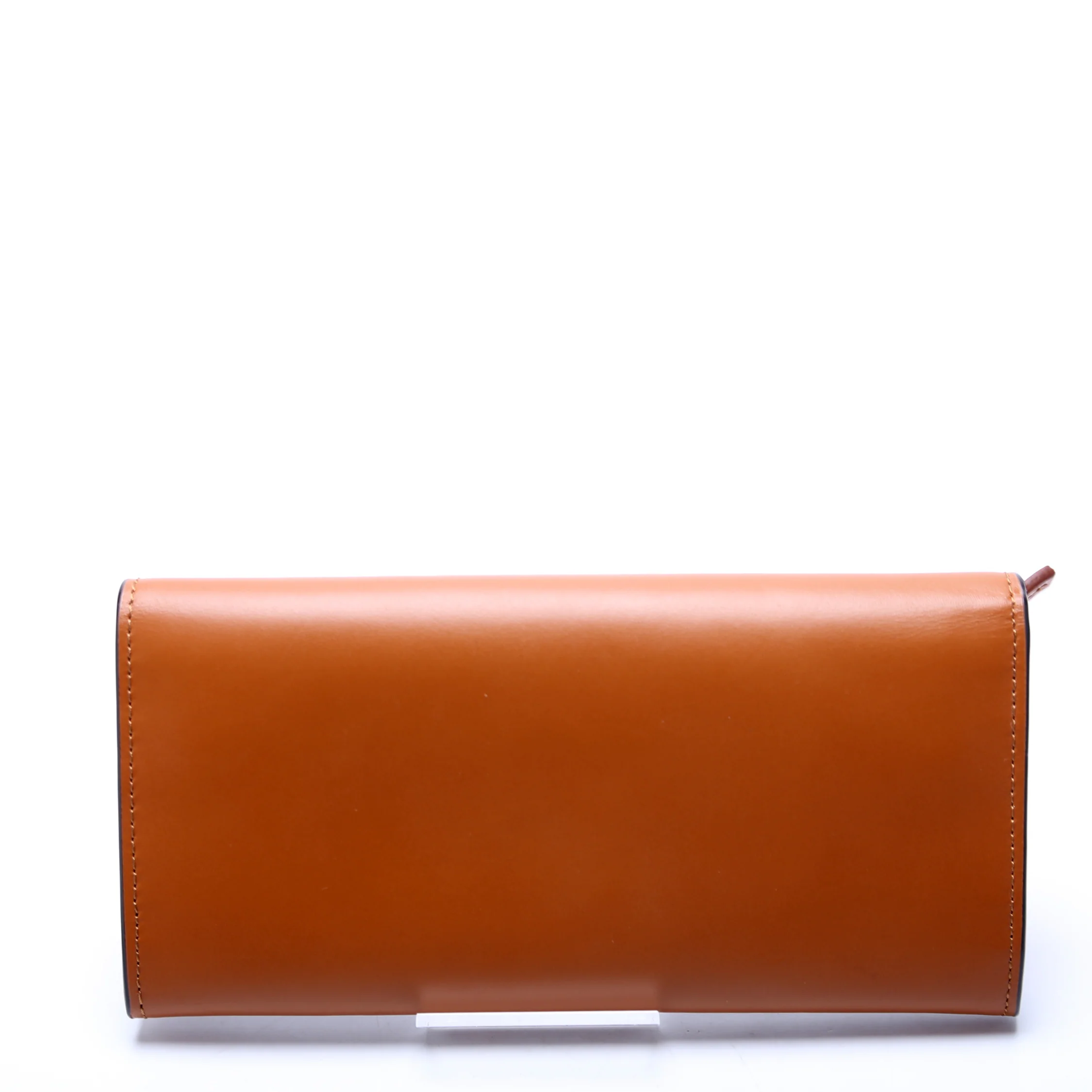 Logo Leather Flap Wallet Brown - Image 3