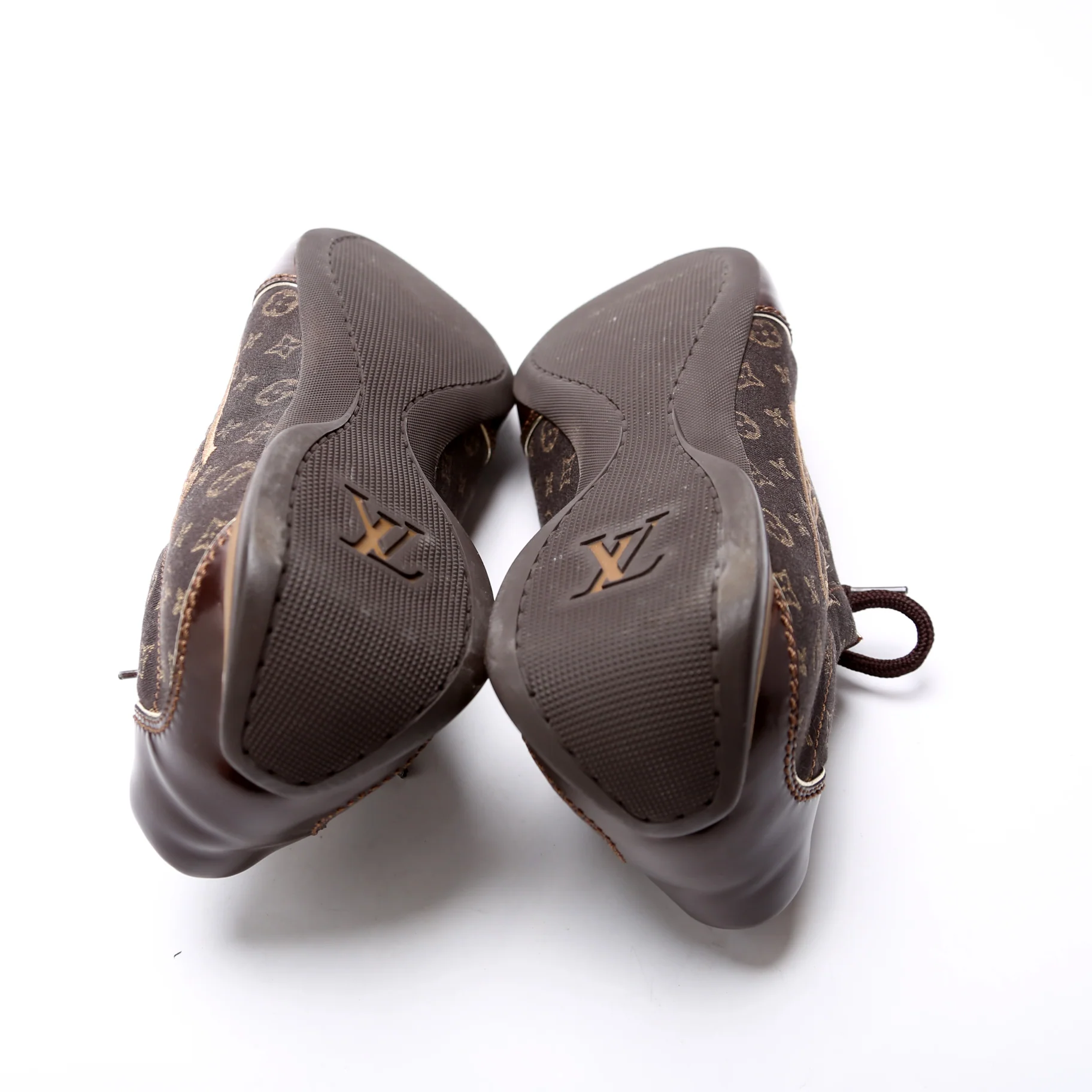Logo Mini Lin Monogram Sneakers Size 38.5 - Image 6