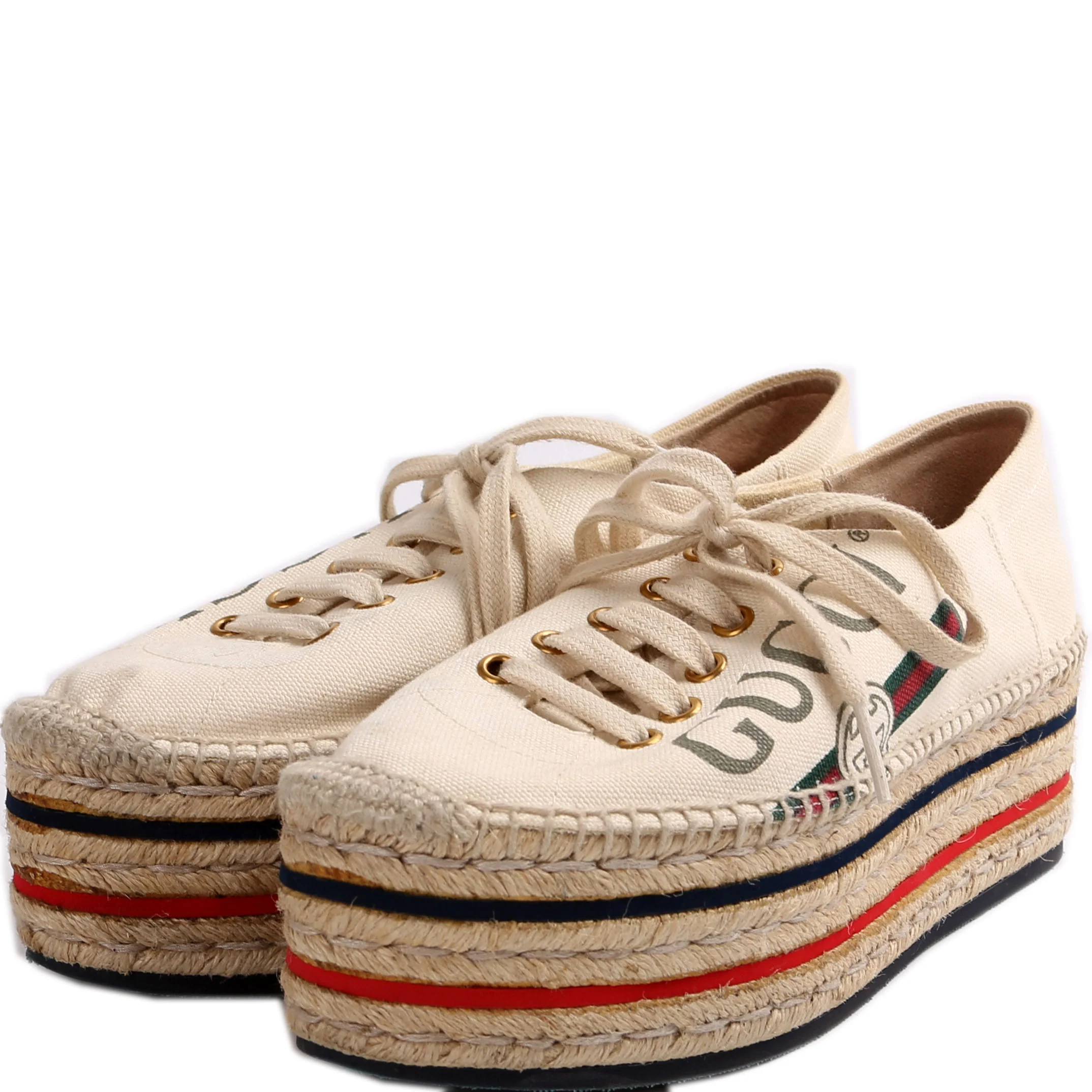 Logo Platform Espadrilles Size 37.5