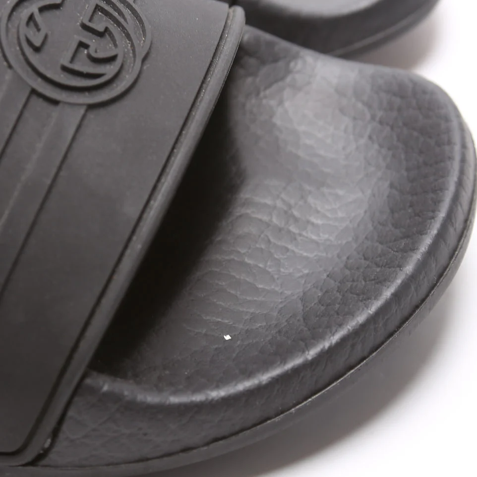 Logo Rubber Slides Size 36 Black - Image 5