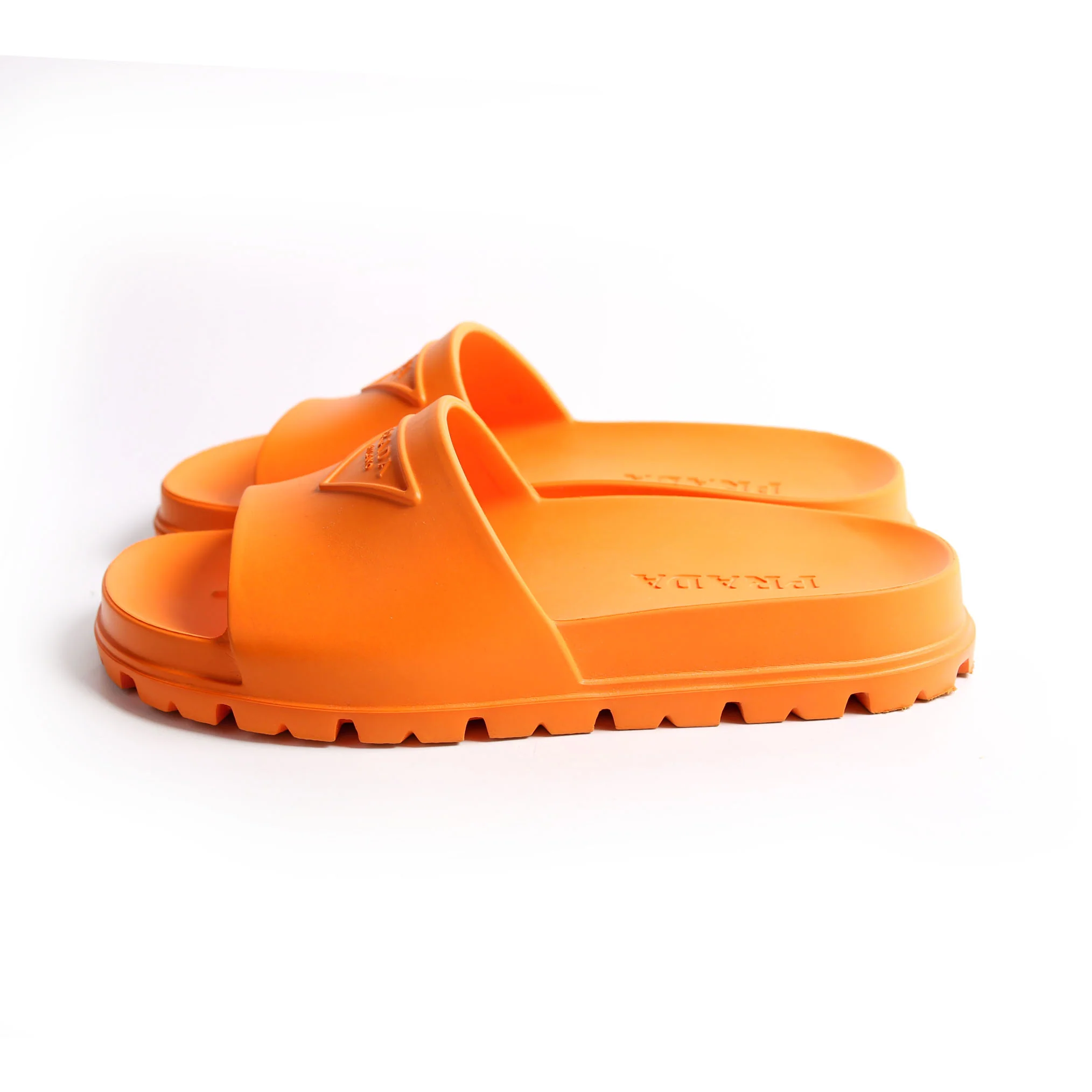Logo Rubber Slides Size 39 Orange - Image 3