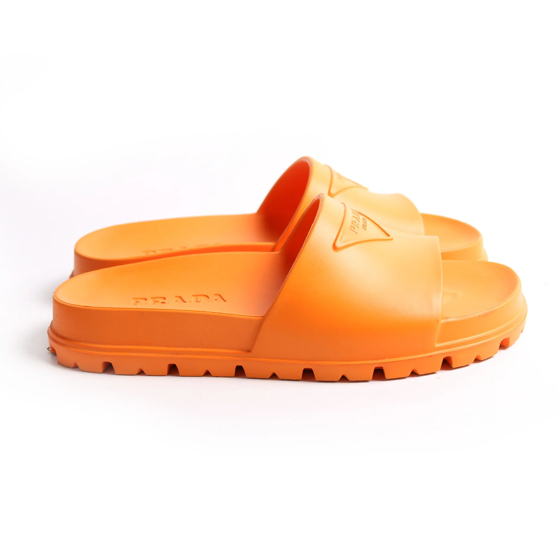 Logo Rubber Slides Size 39 Orange - Image 5
