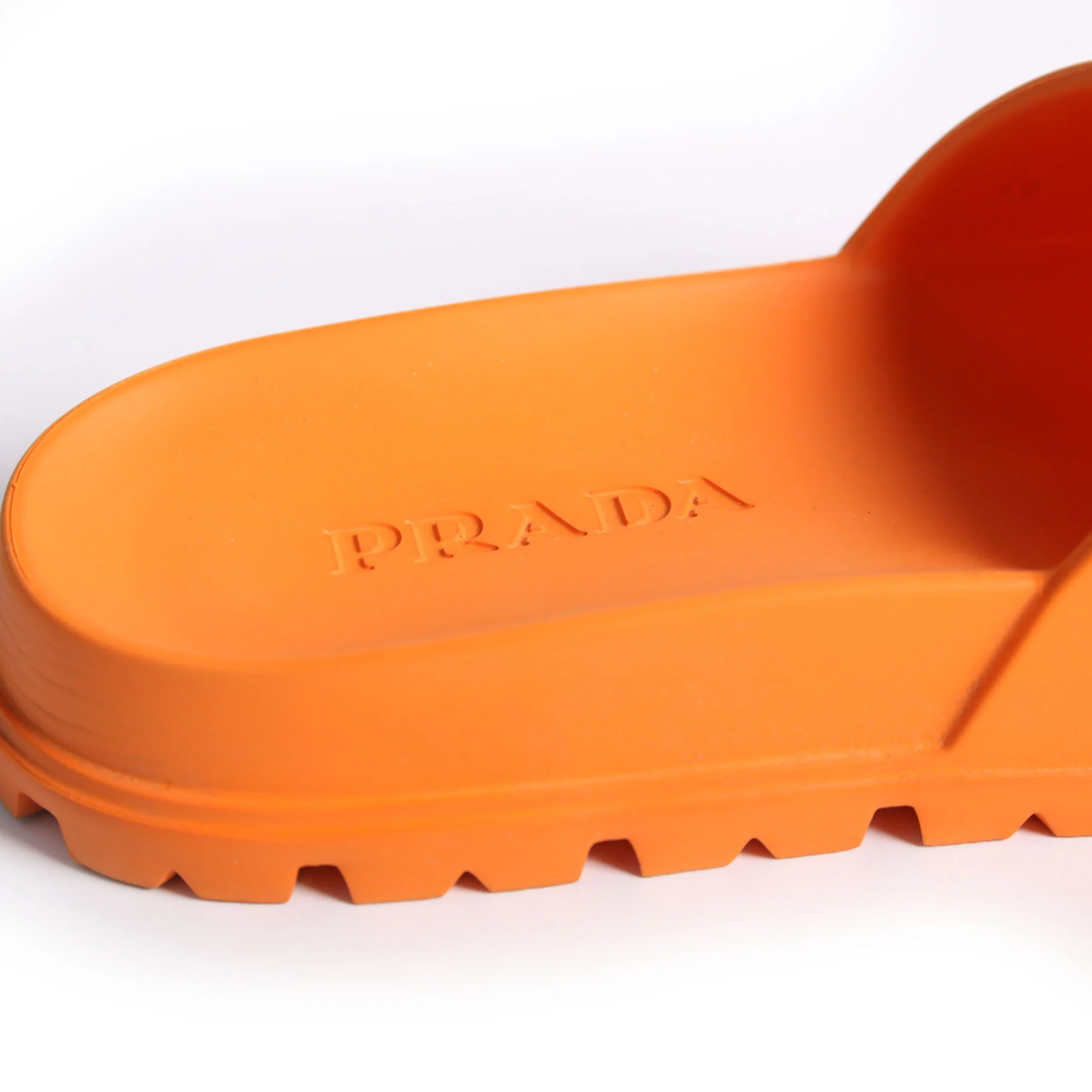 Logo Rubber Slides Size 39 Orange - Image 8