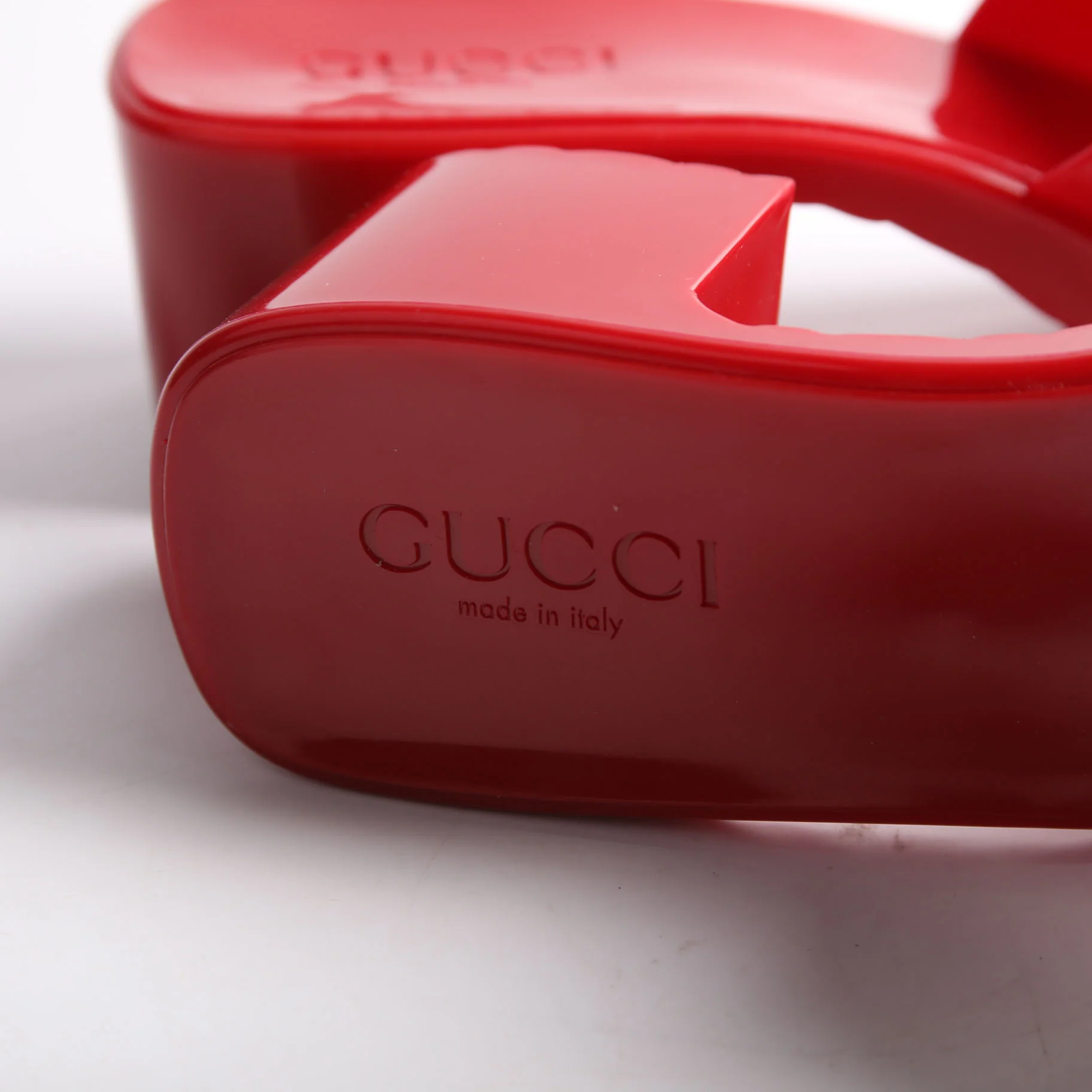 Logo Rubber Slides Size 39 Red - Image 6