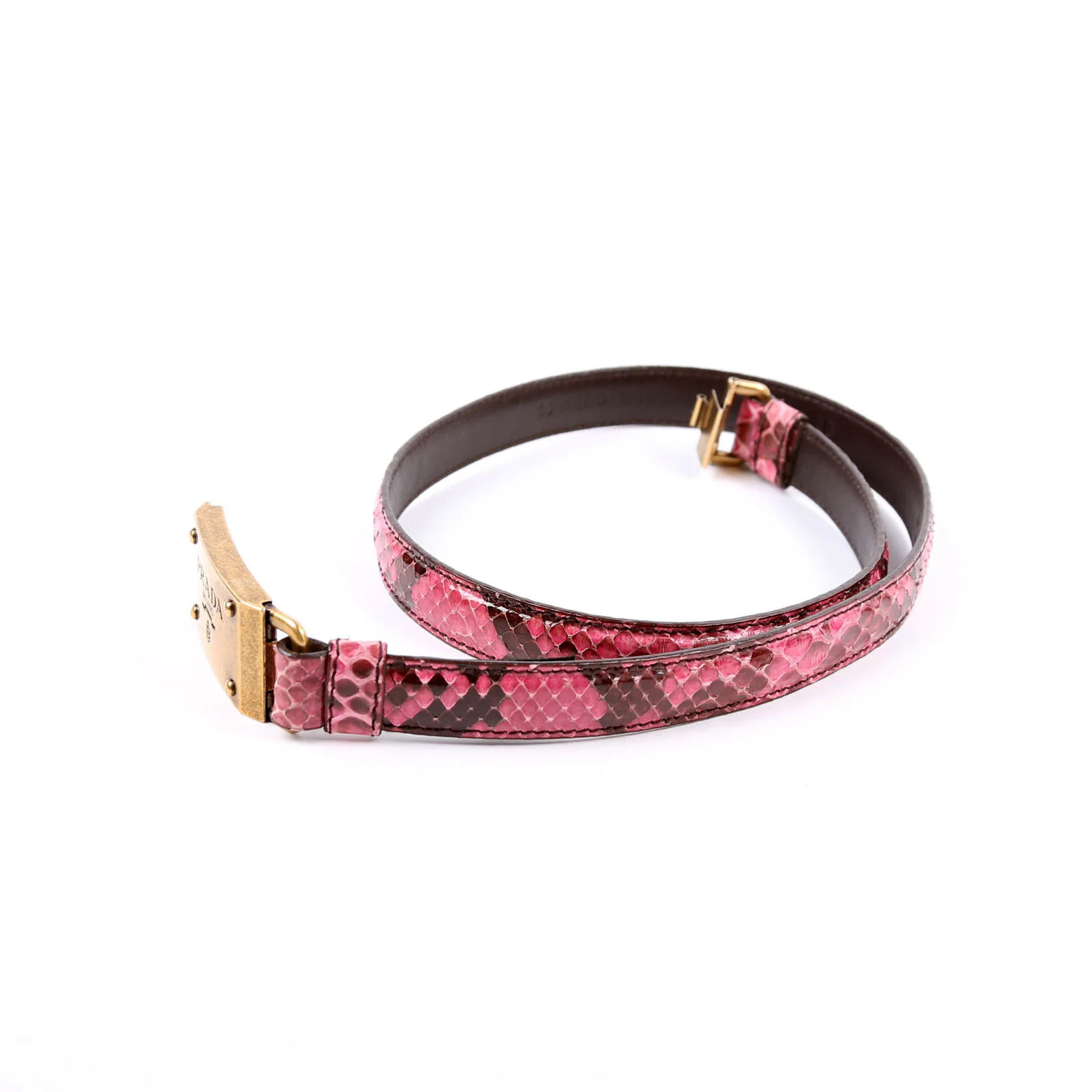 Logo Square Buckle Snakeskin 80/32 - Image 2