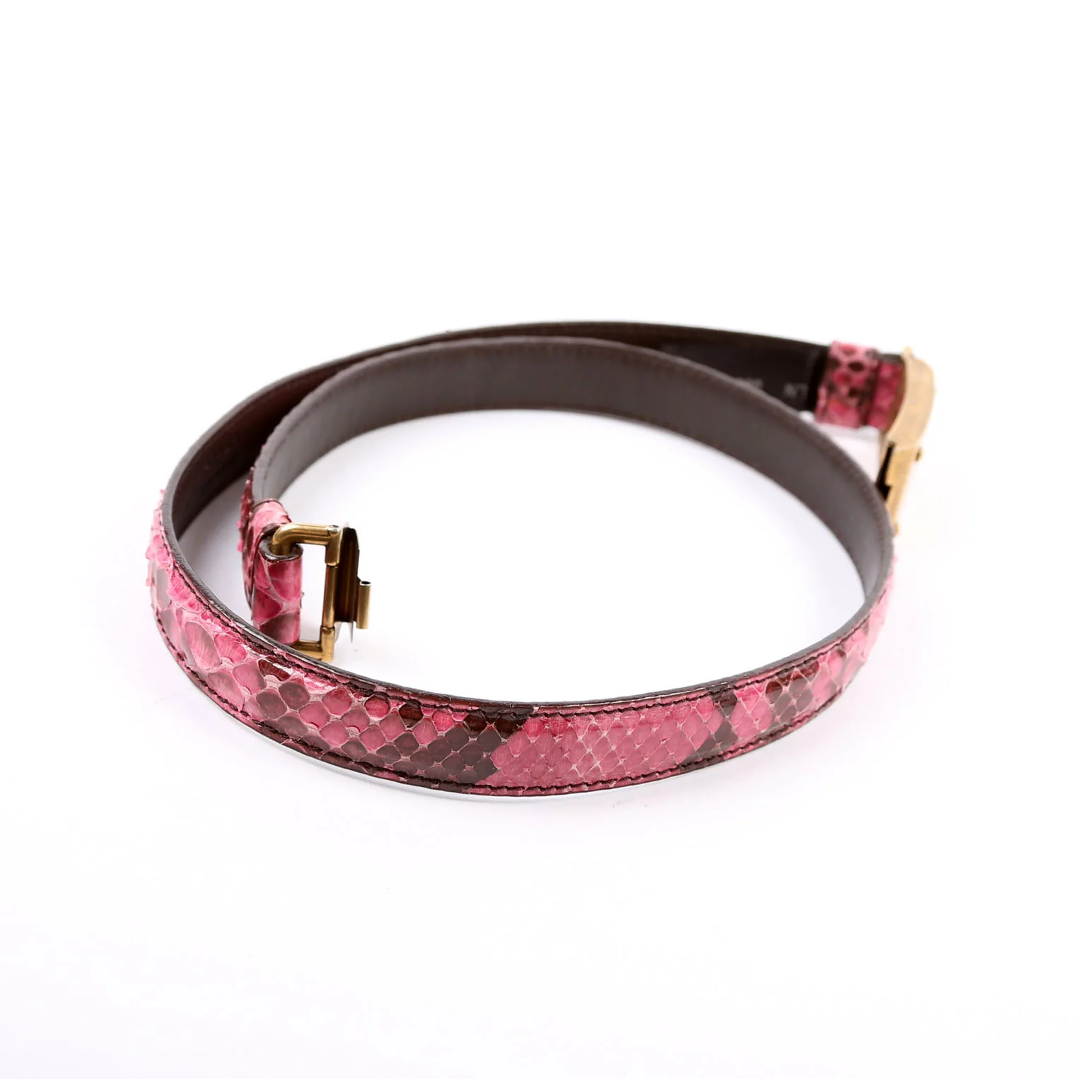 Logo Square Buckle Snakeskin 80/32 - Image 4