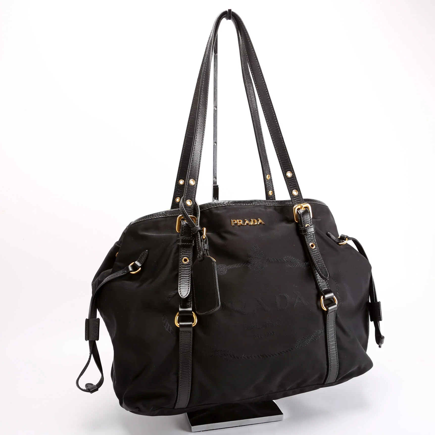 Logo To Vintage Nylon/Saffiano Black - Image 2