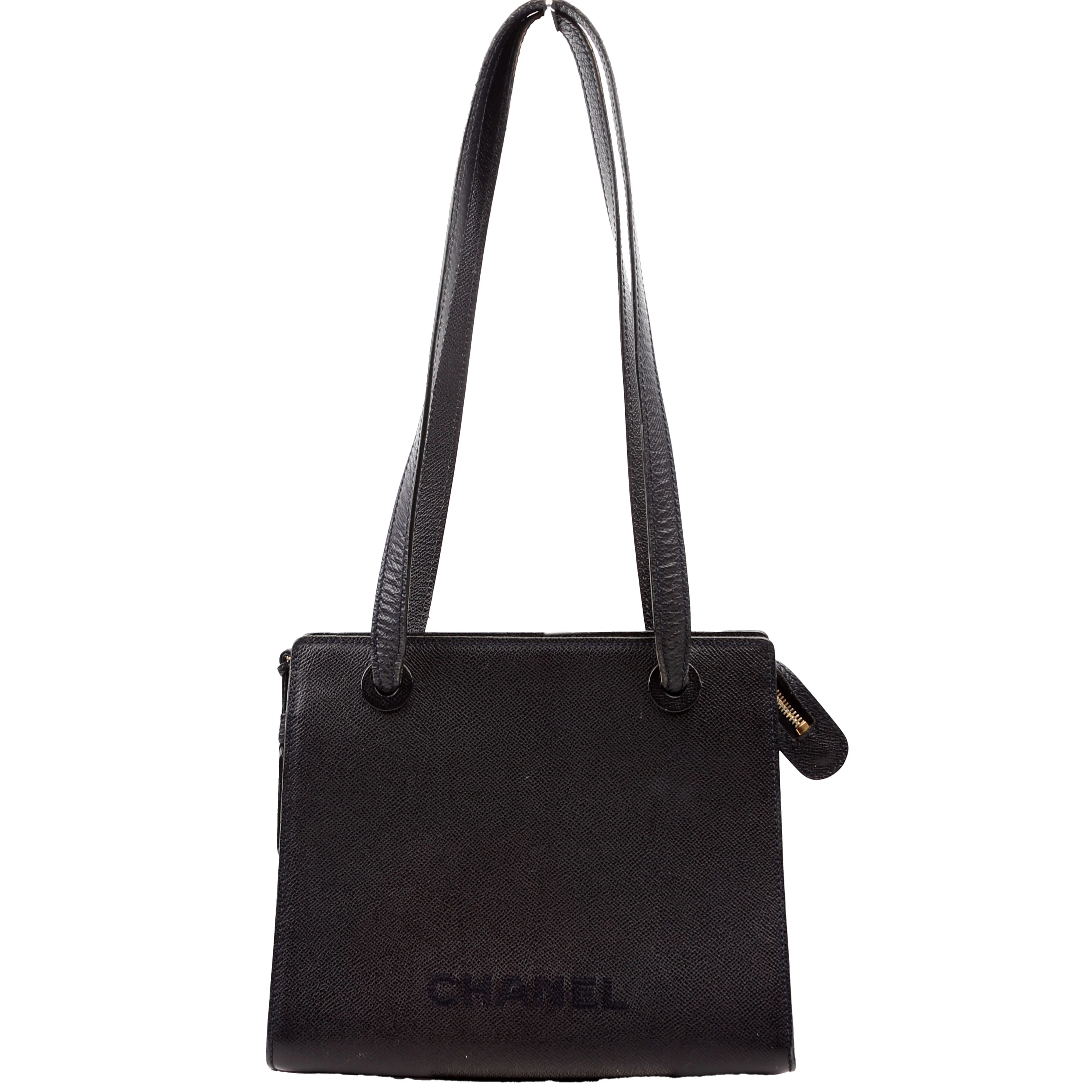 Logo Vintage Small Tote Black