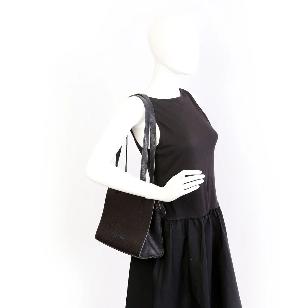Logo Vintage Small Tote Black - Image 13